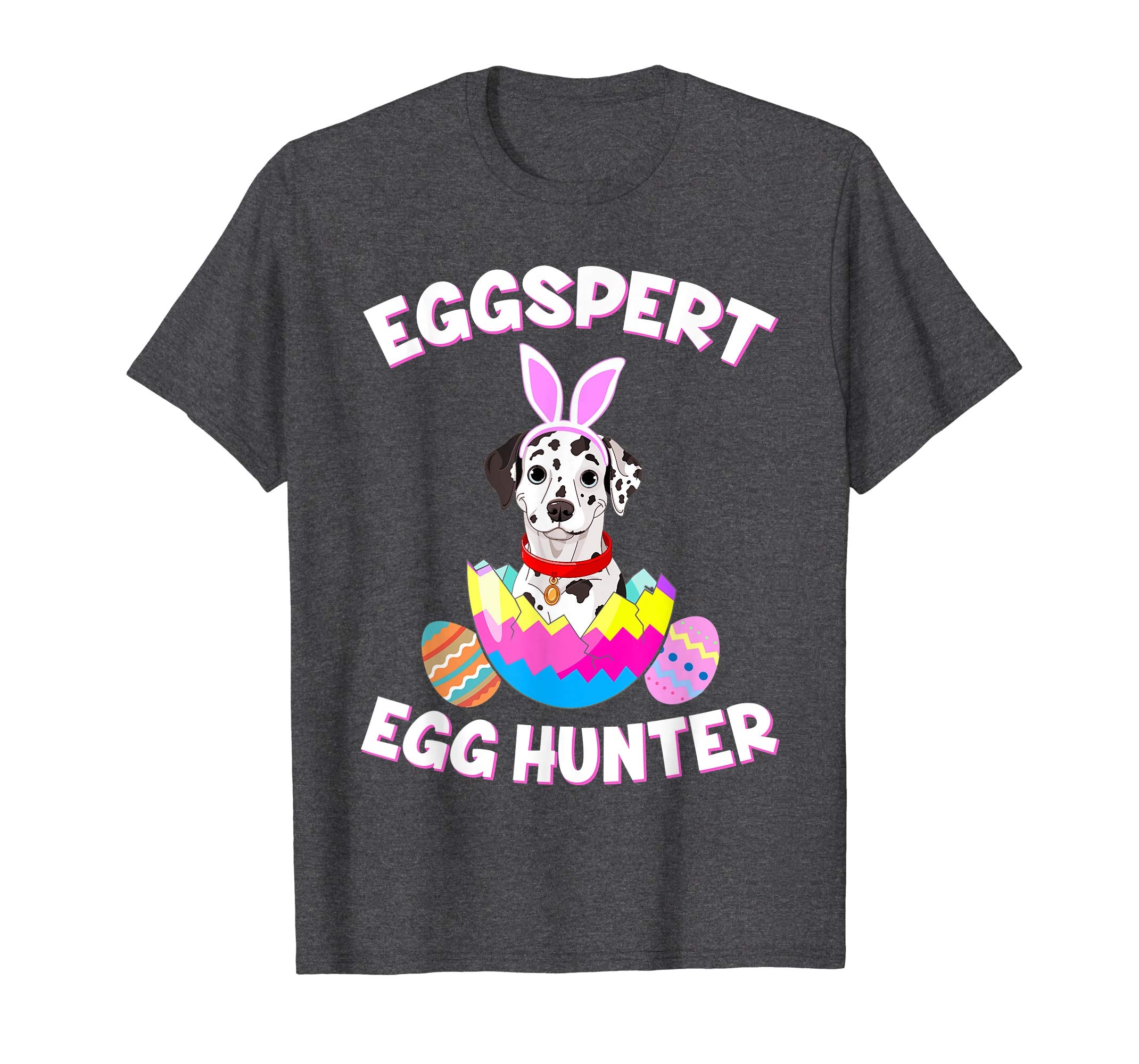 Eggspert Egg Hunter Easter Funny Dalmatian T Shirt