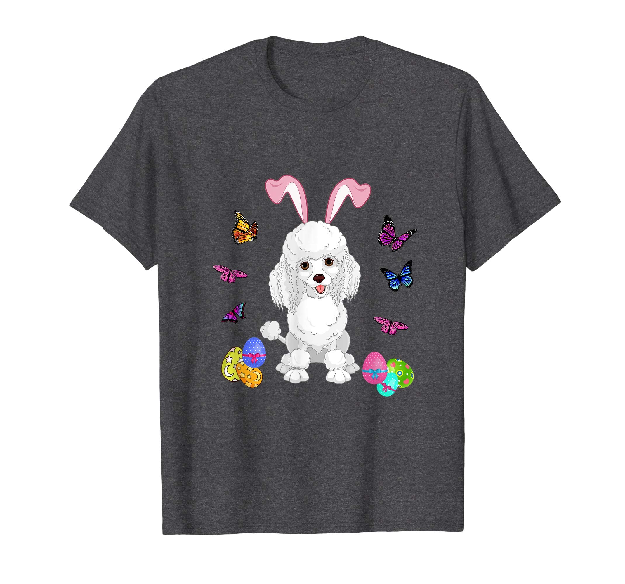 Poodle Bunny Rabbit Happy Easter Day T-Shirt