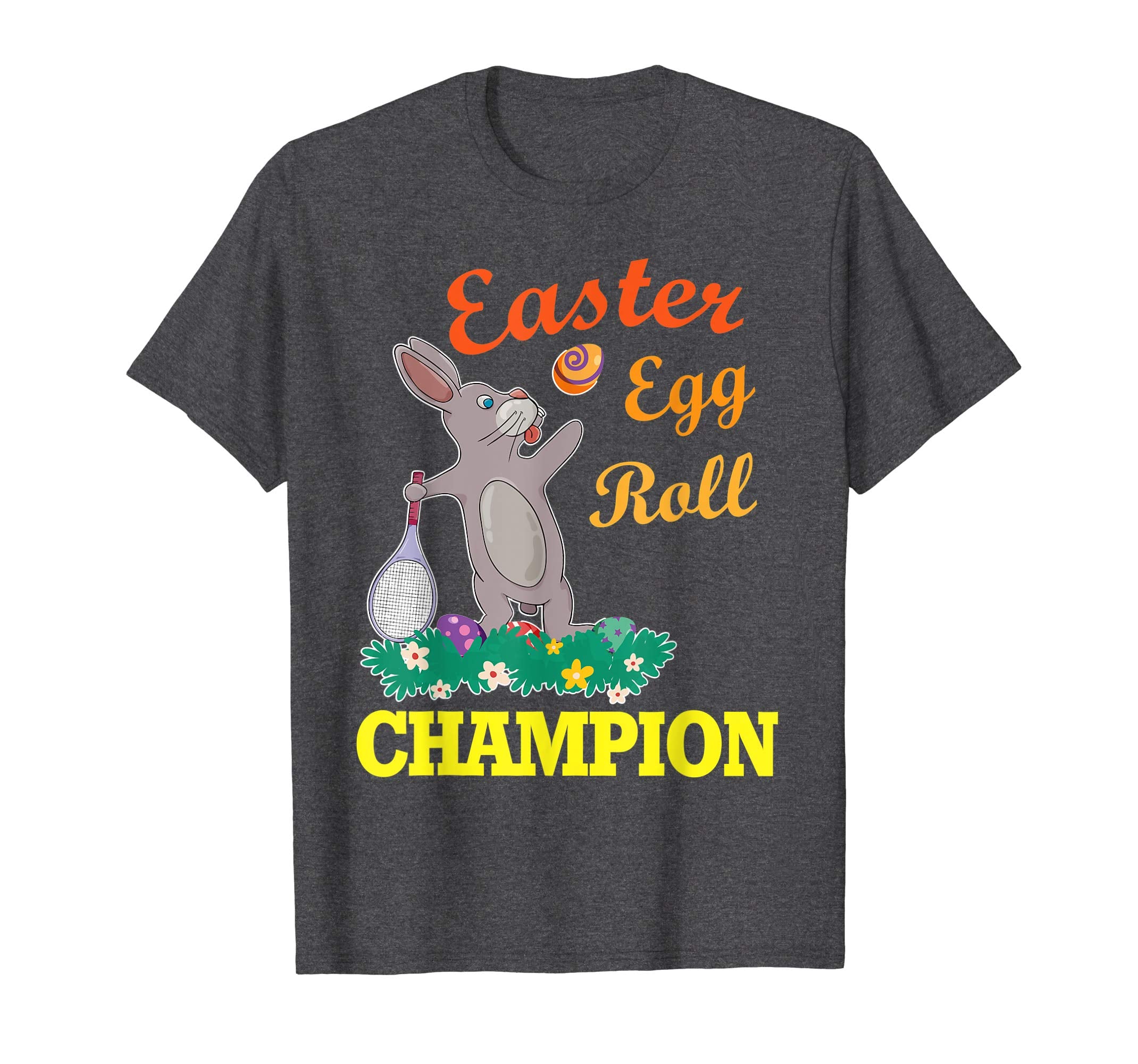 Bunny Rabbit Playing Tennis Easter Egg Roll Champion Shirt