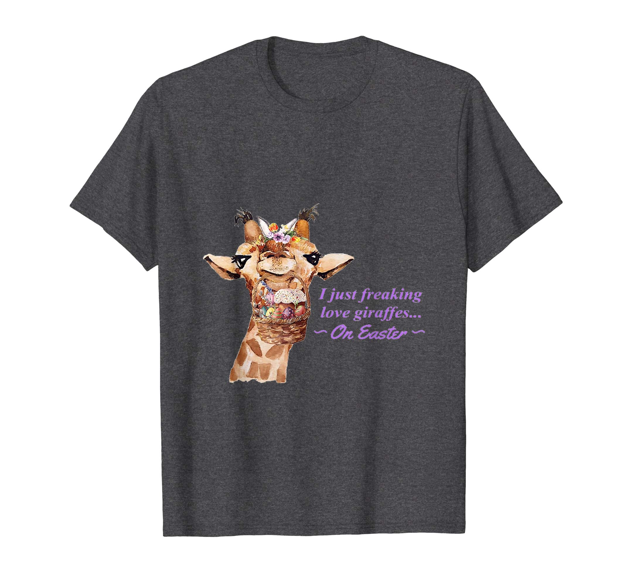 Funny I Just Freaking Love Giraffes On Easter Day Shirt Gift