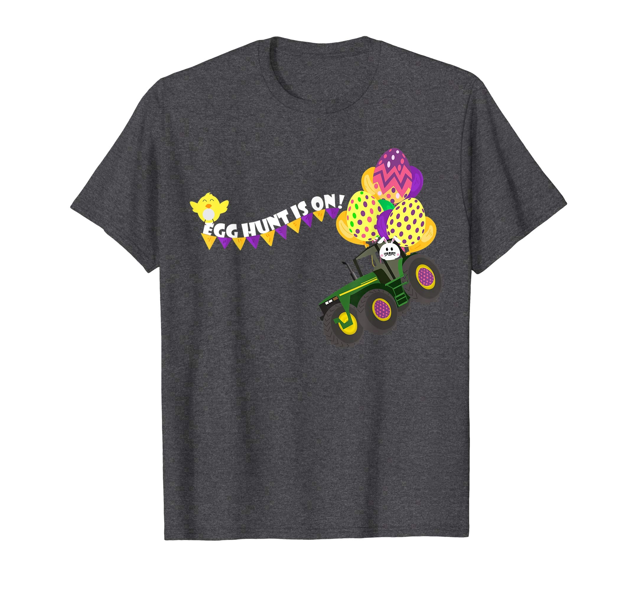 Easter Egg Hunt Shirt Funny Tractor T-Shirt Kids Boys Gifts