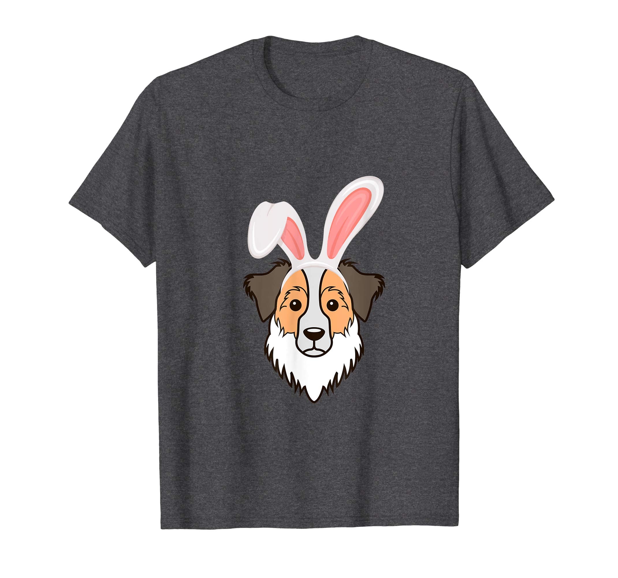 Australian Shepherd Dressed Easter Bunny Rabbit Ears T-Shirt