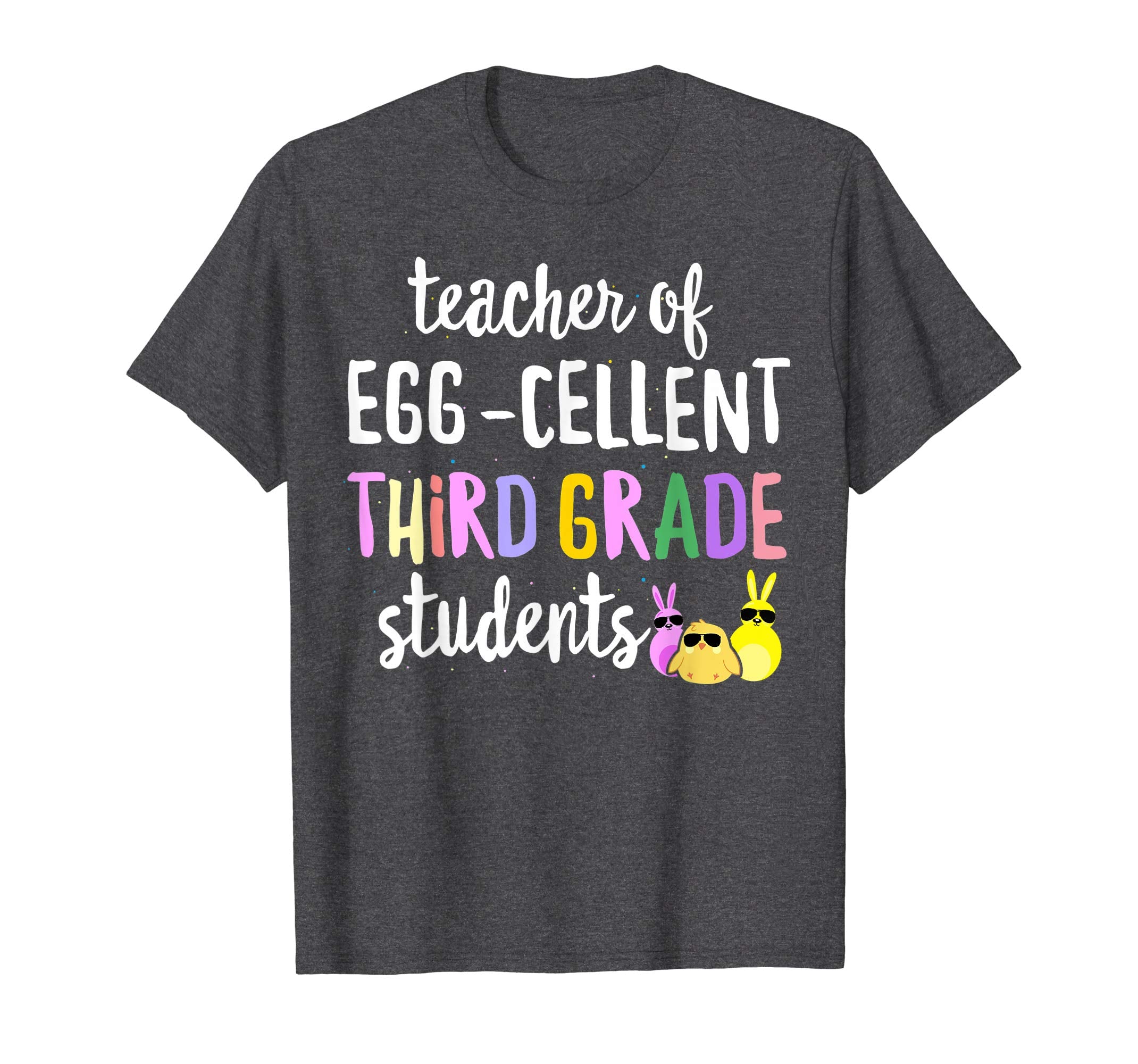 Teacher of Egg-Cellent 3rd Grade Students Easter Gift Tshirt