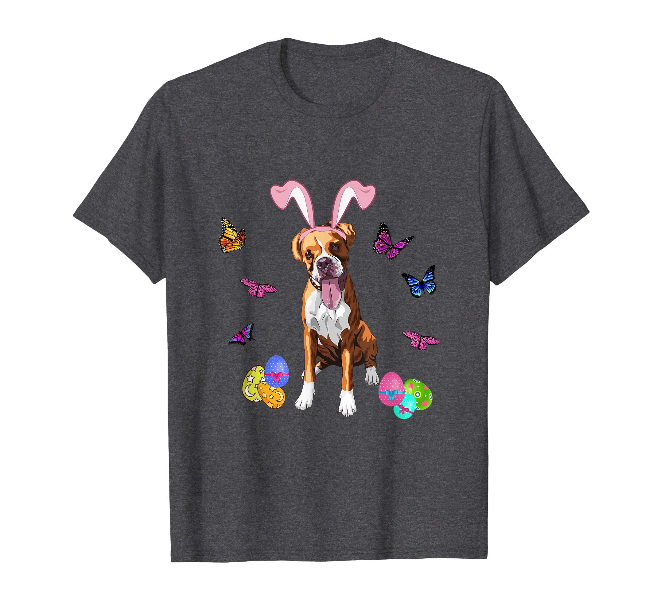 Boxer Bunny Rabbit Happy Easter Day T-Shirt