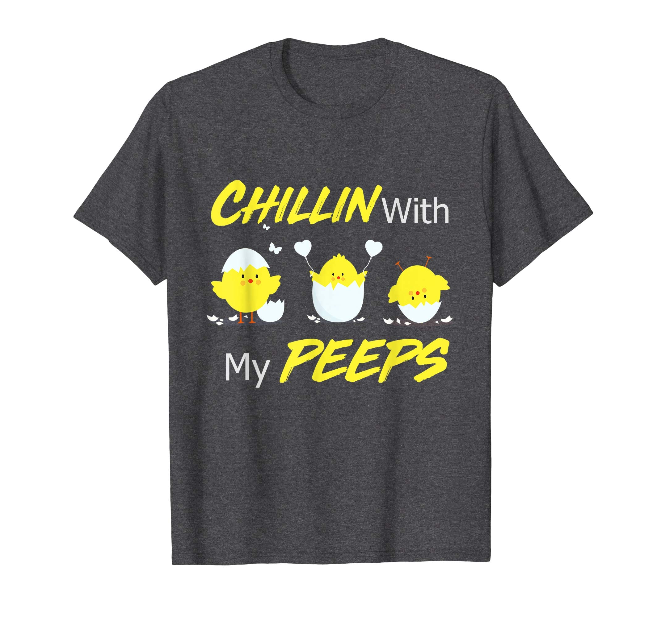 Chillin With My Peeps Funny Easter Day Easter Bunny T-Shirts
