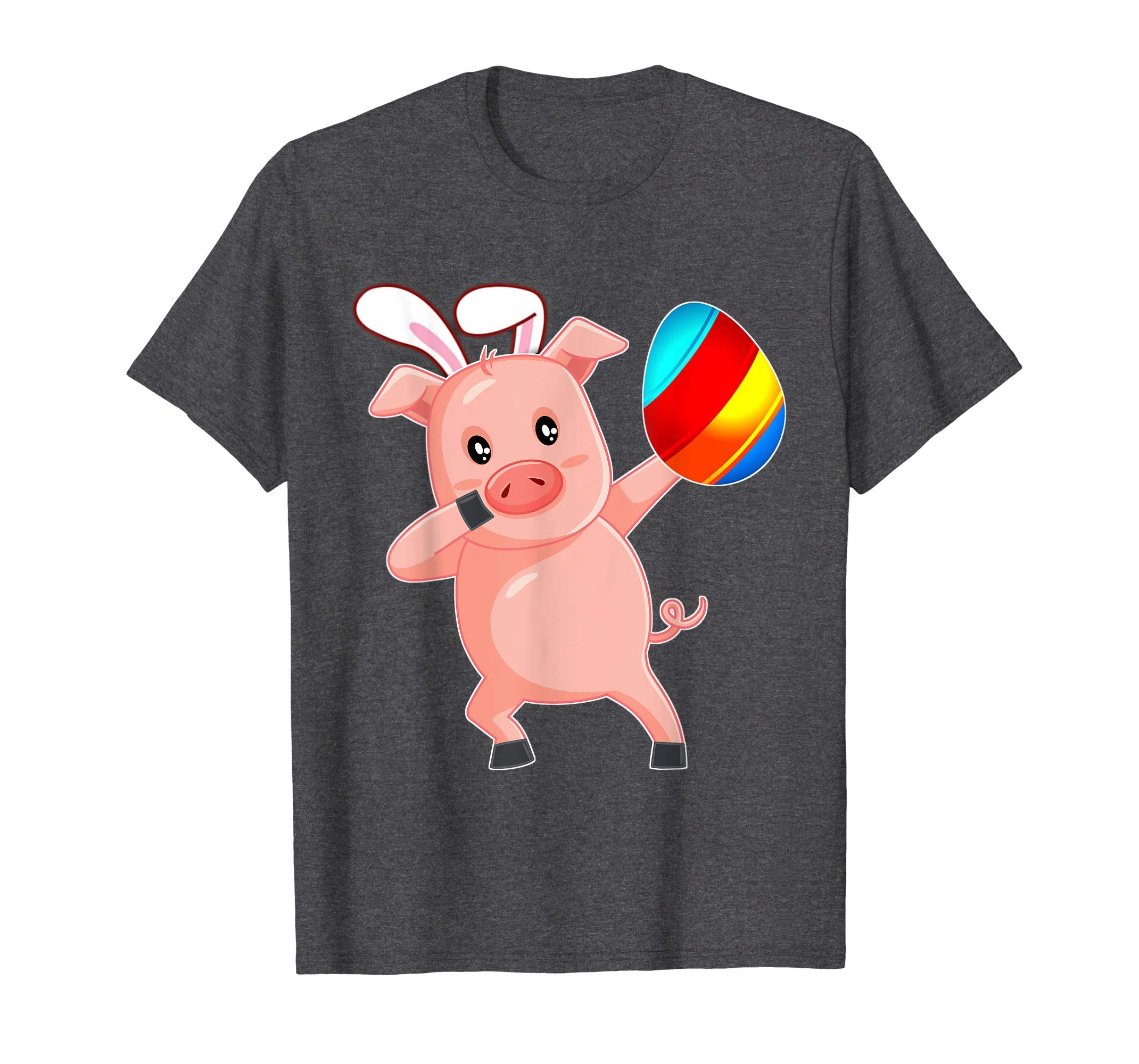 Easter Bunny Dabbing Pig Hog Tshirt Egg Ears Gift