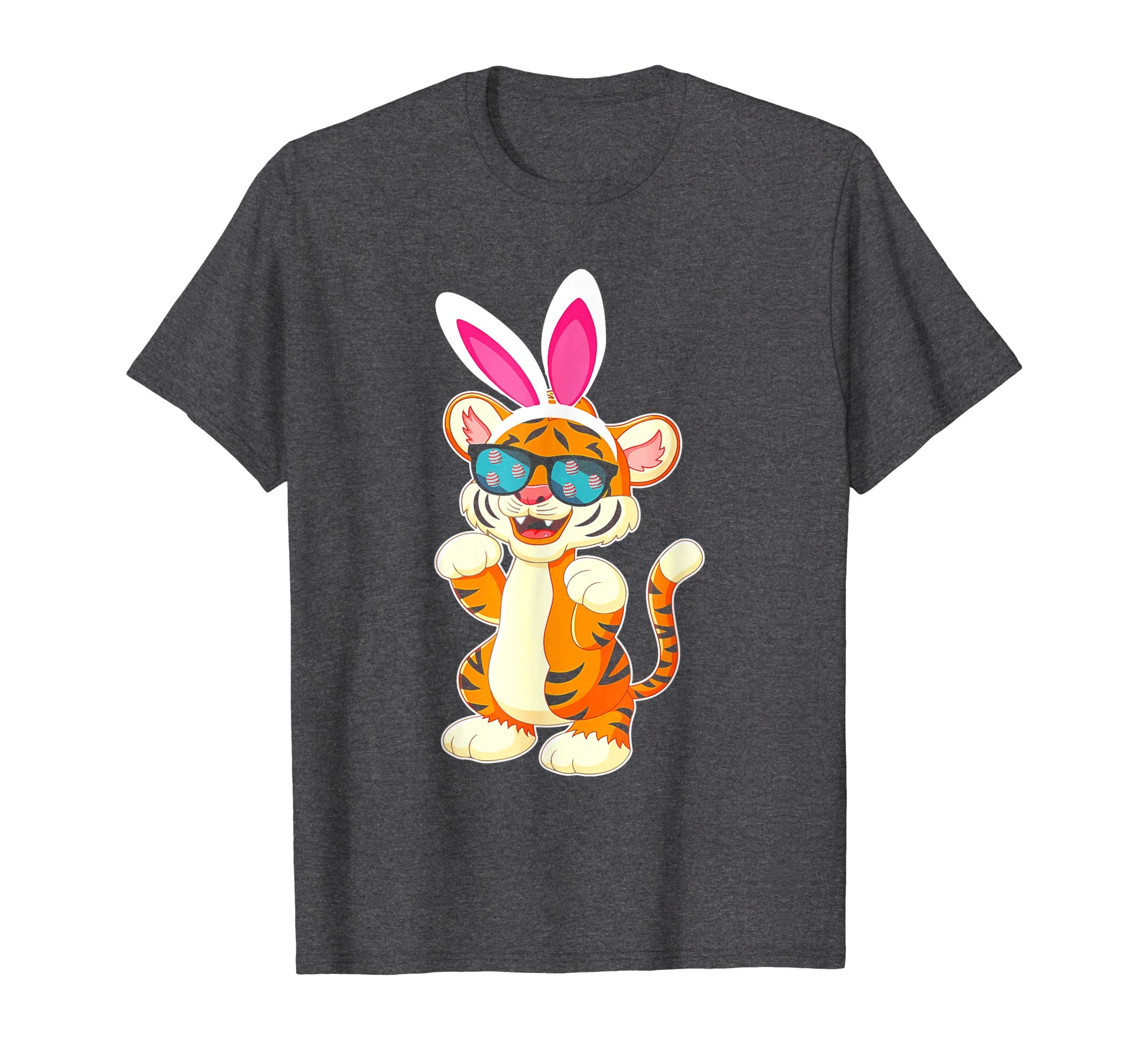 Tiger Dog Cool Sunglass Bunny Hat Happy Easter Day Shirt