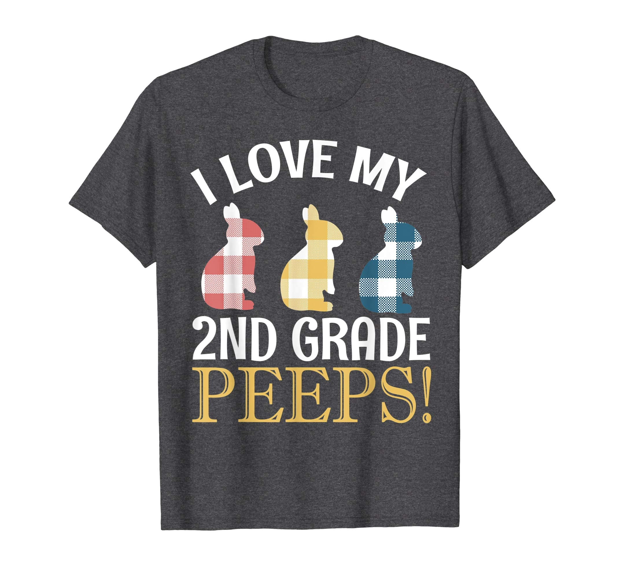 I Love My 2ND Grade Peeps Bunnies Vintage Retro Easter Shirt