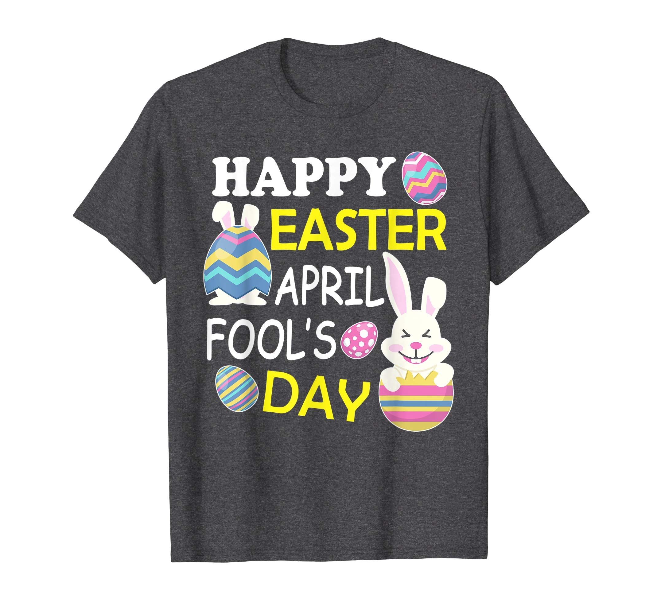 Bunny Face &amp; Easter Eggs Happy Easter April Fool's Day Shirt