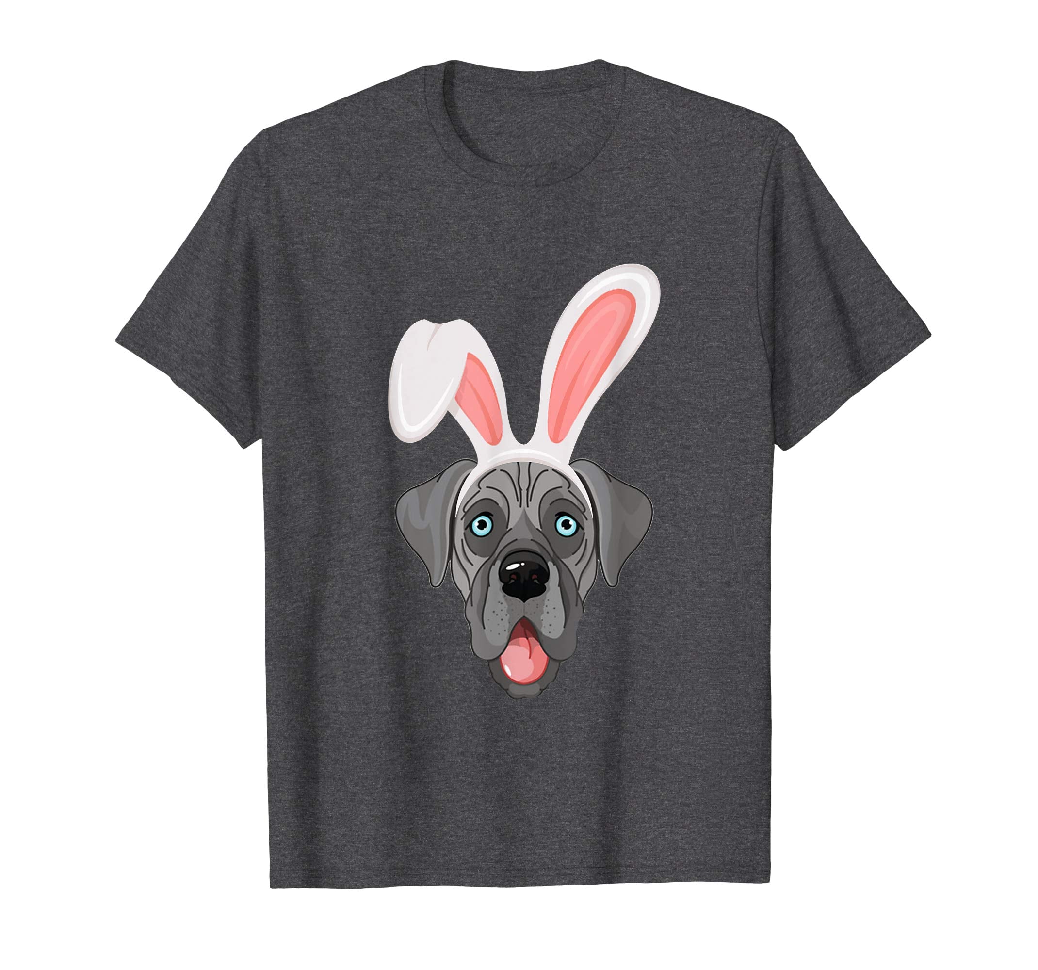 Great Dane Dressed As Easter Bunny With Rabbit Ears T-Shirt