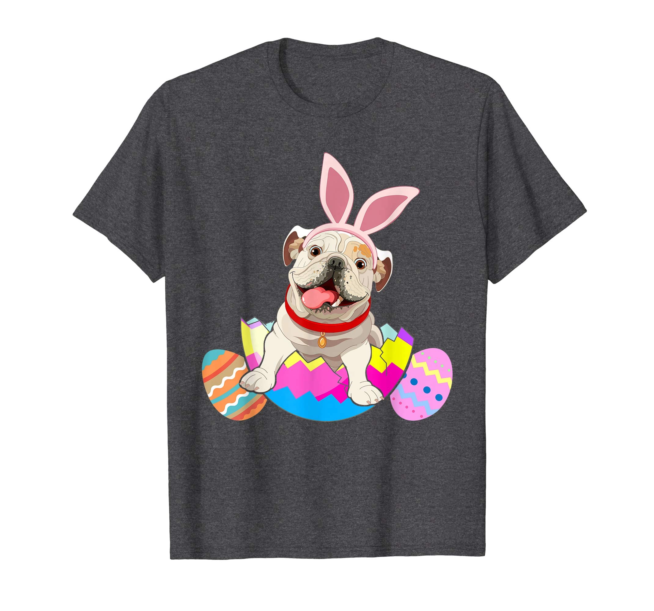 Bulldog Wearing Easter Bunny Ears Funny Bulldog T Shirt