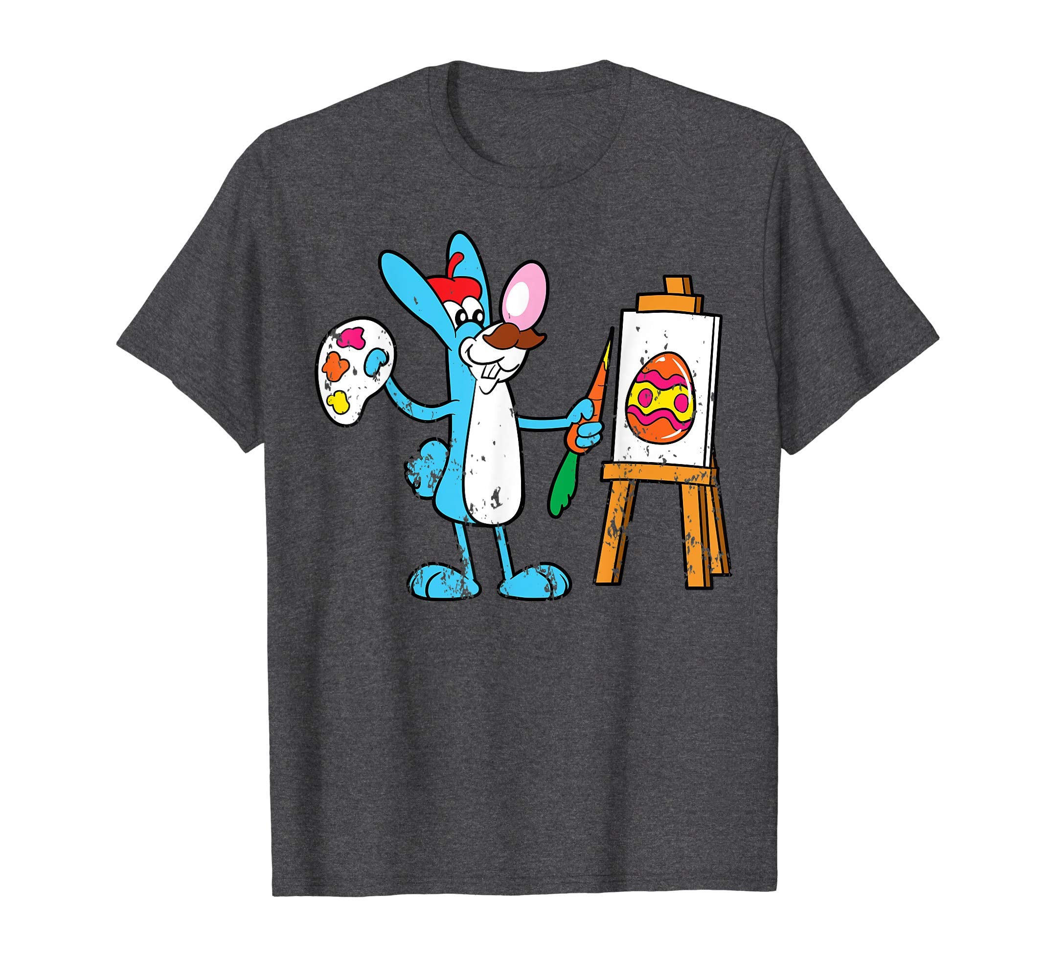 Retro Vintage Grunge Funny Cute Easter Bunny Egg Fun T-Shirt