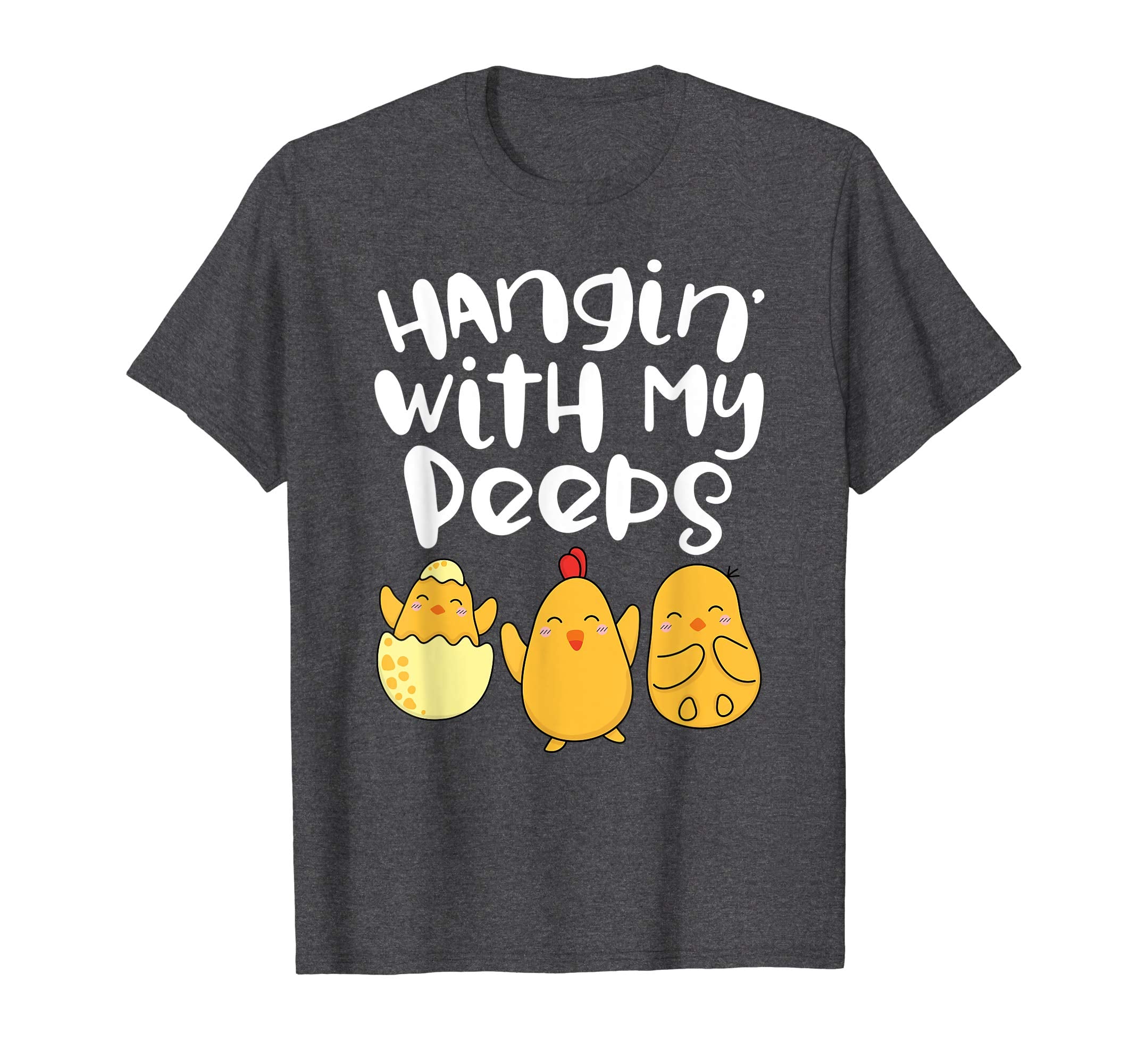 Hanging With My Peeps Happy Easter Kids Boys Girls T Shirt