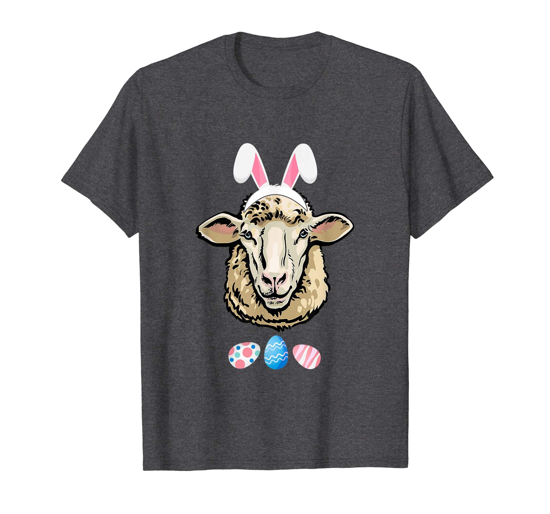 Funny Easter Sheep With Bunny Ears And Eggs T Shirt