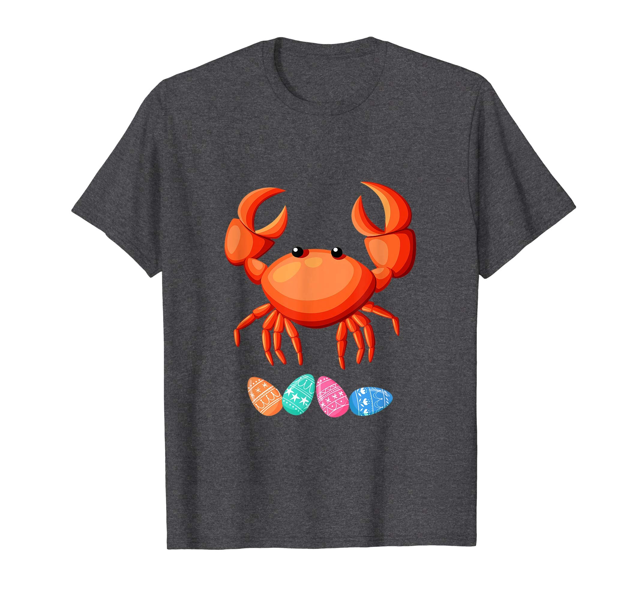 Funny Easter Crab With Bunny Ears And Eggs T Shirt
