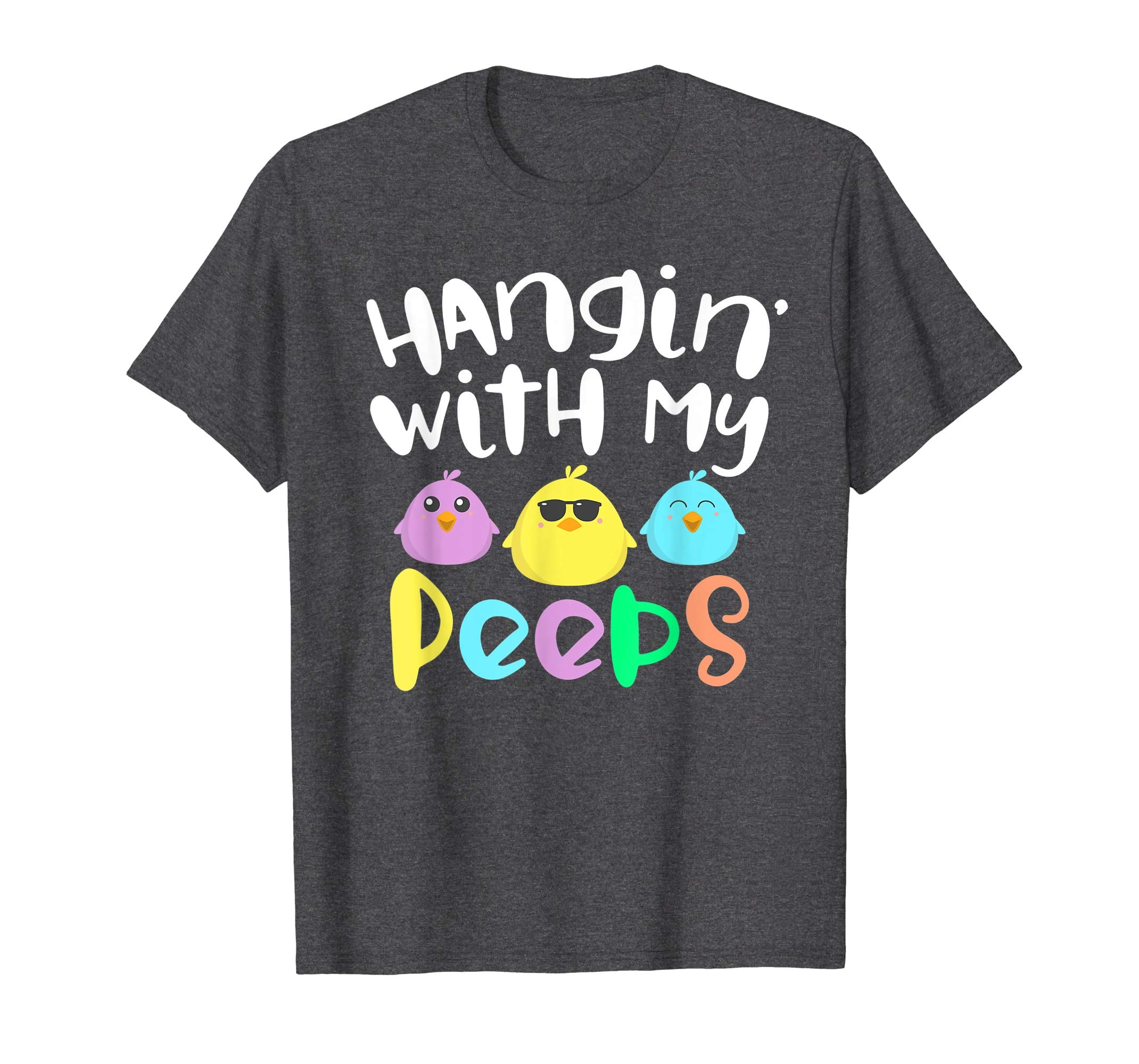 Hanging With My Peeps Happy Easter Kids Boys Girls T Shirt
