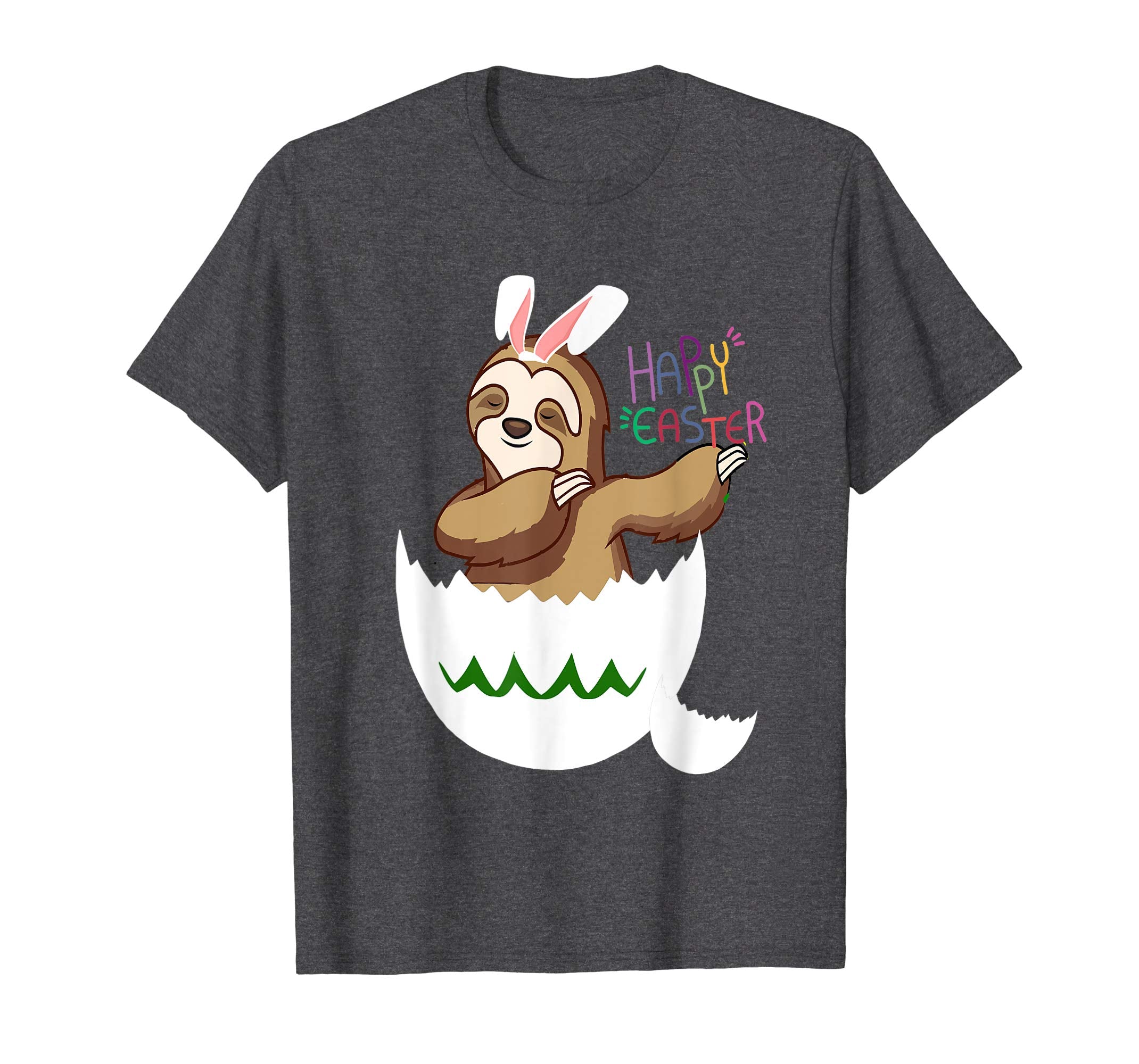 Happy Easter Shirt Dabbing Sloth Bunny Easter
