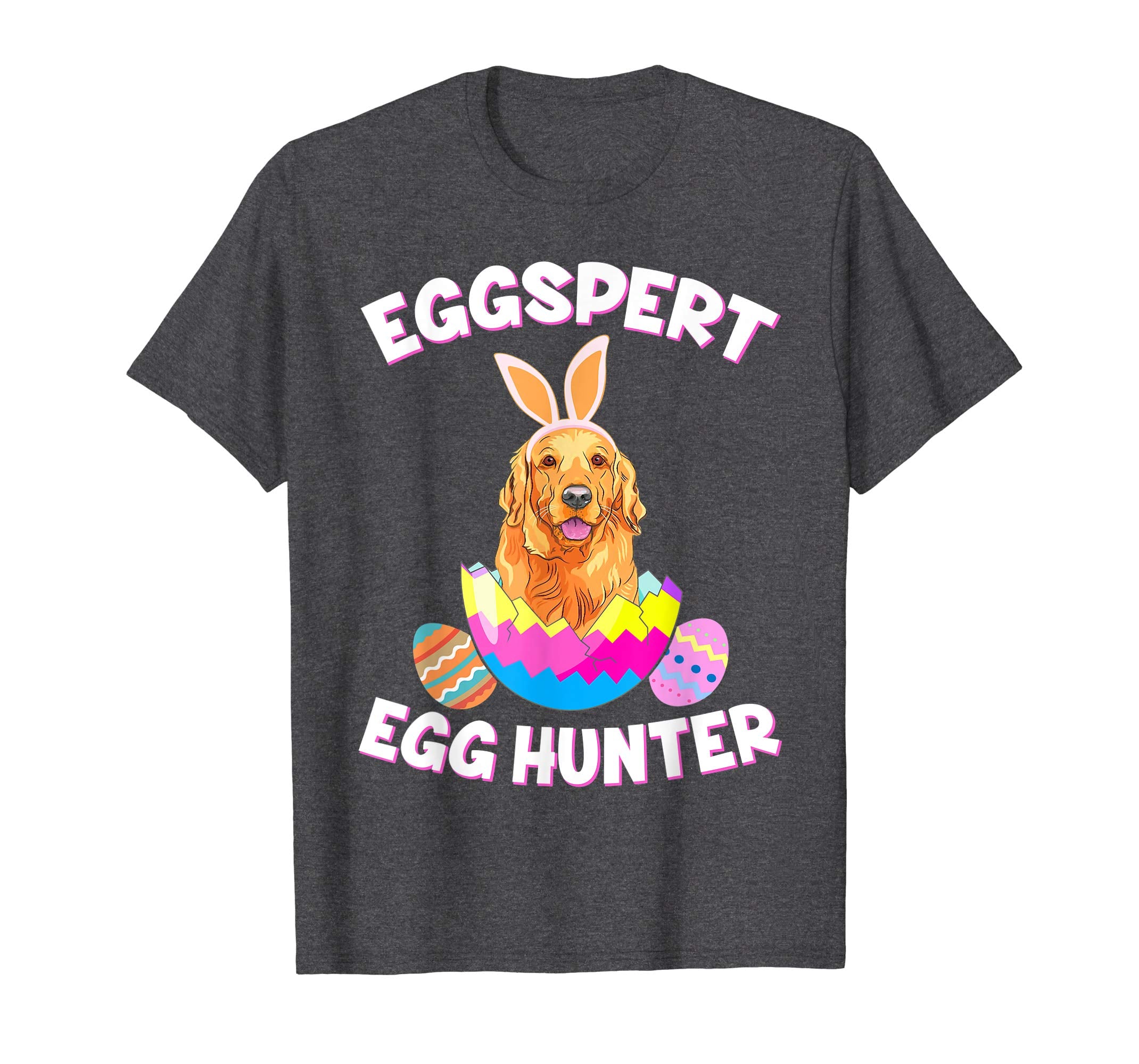 Eggspert Egg Hunter Easter Funny Golden Retriever T Shirt