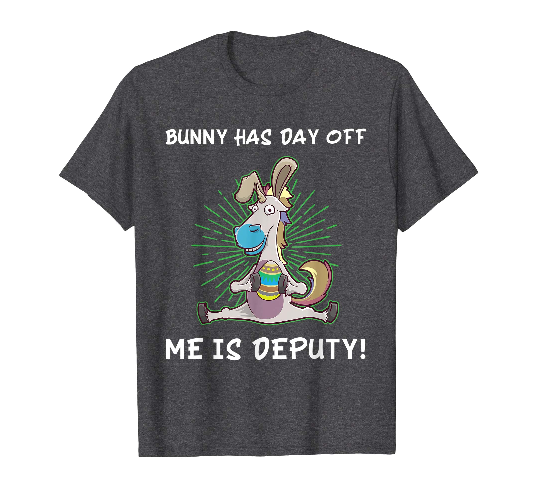 Kids Unicorn Easter Bunny Deputy T Shirt Gift Idea Boy Girl