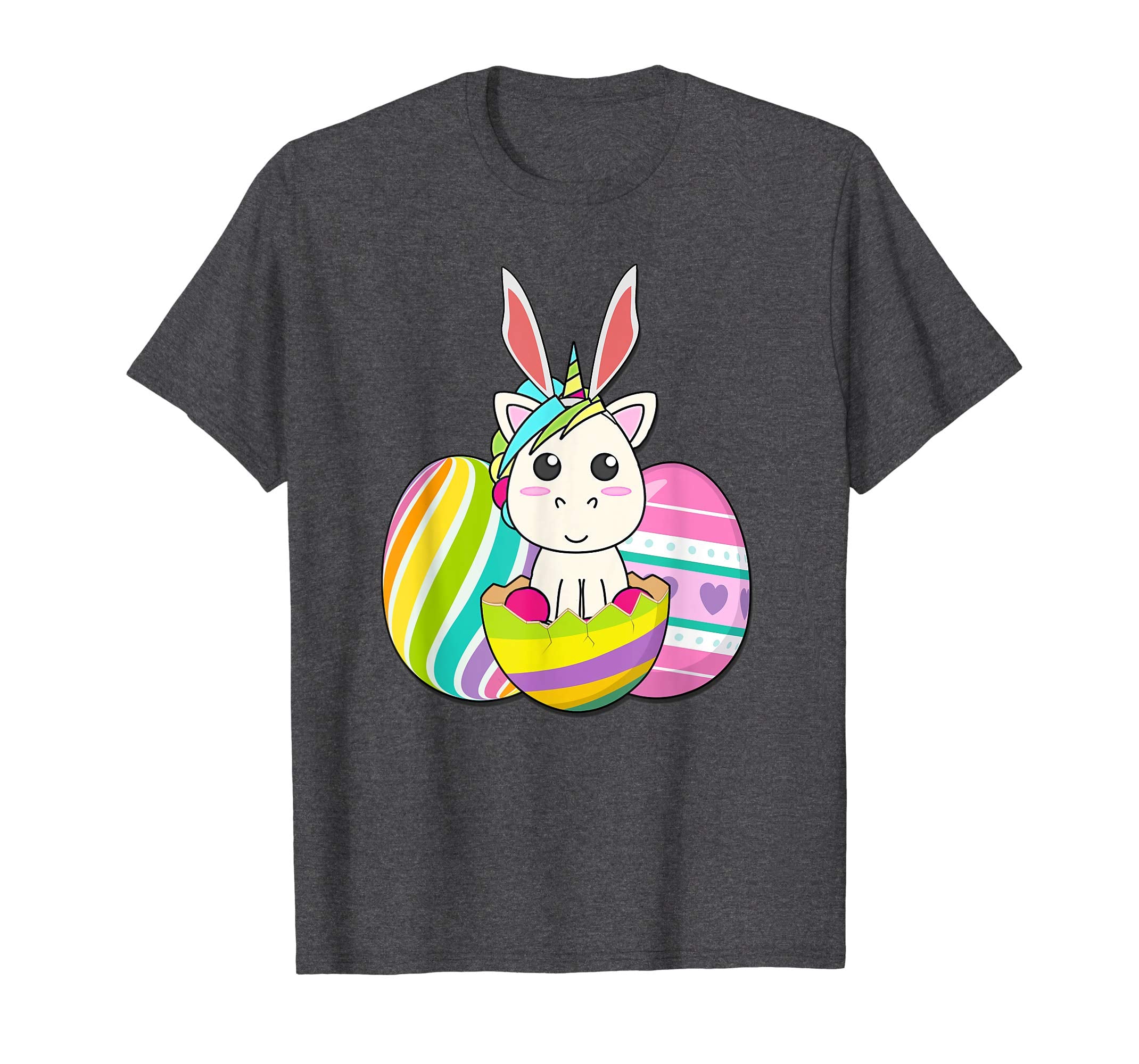 Happy Easter Eggs Bunny unicorn Funny TShirt for boy girl