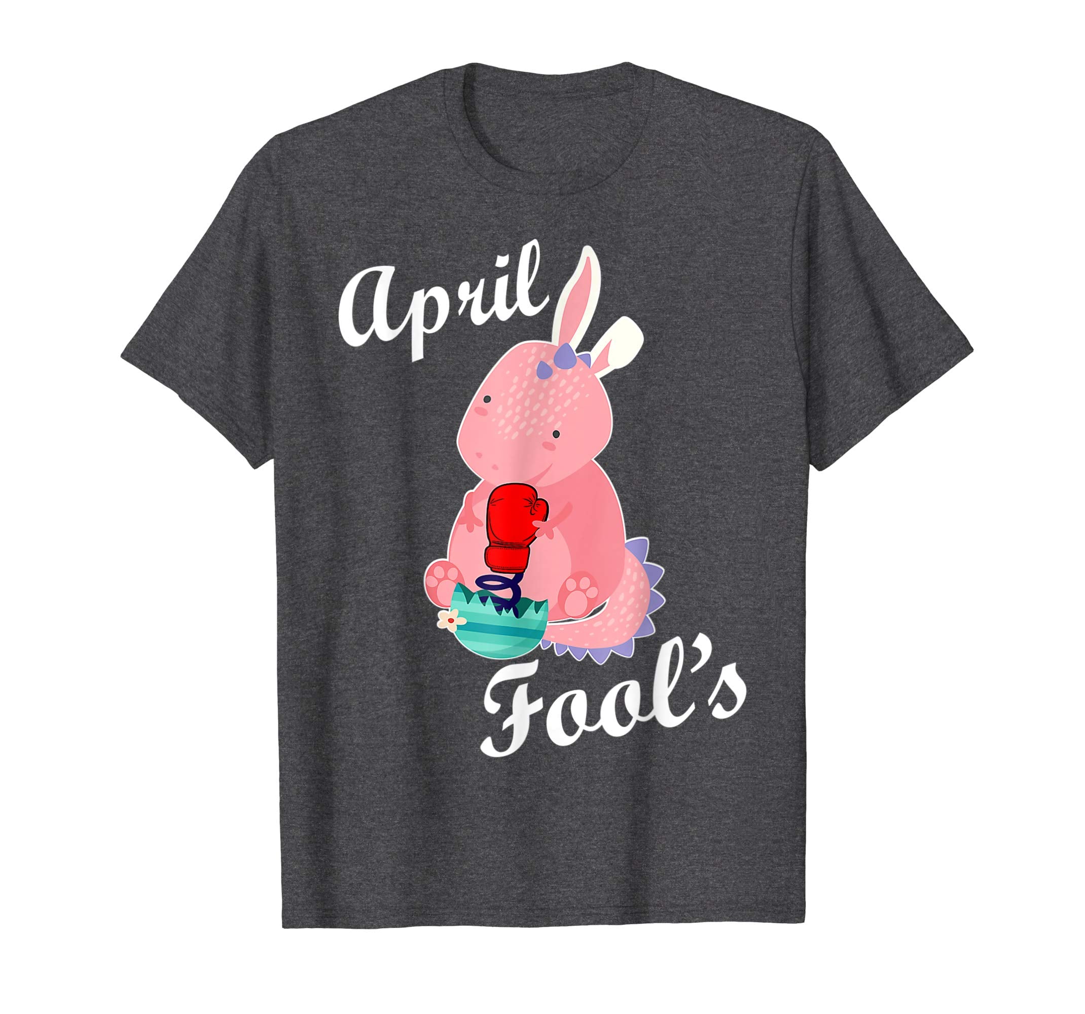 Bunny Dinosaur Trex Happy April Fools Easter Day Shirt