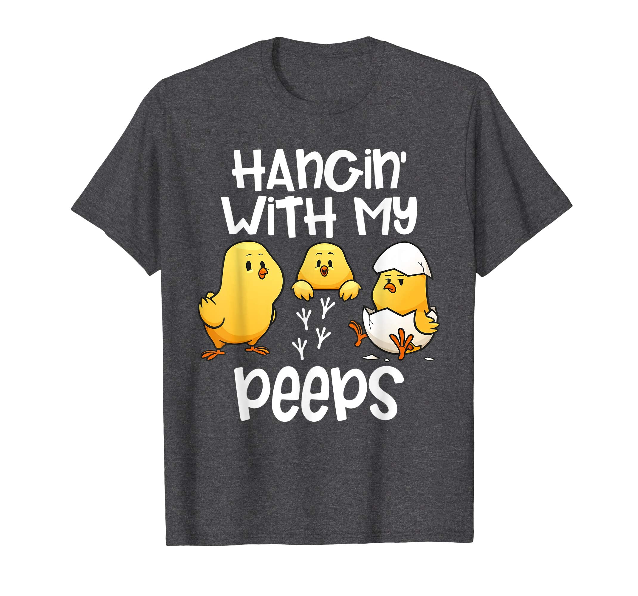 Hanging With My Peeps Happy Easter Kids Boys Girls T Shirt