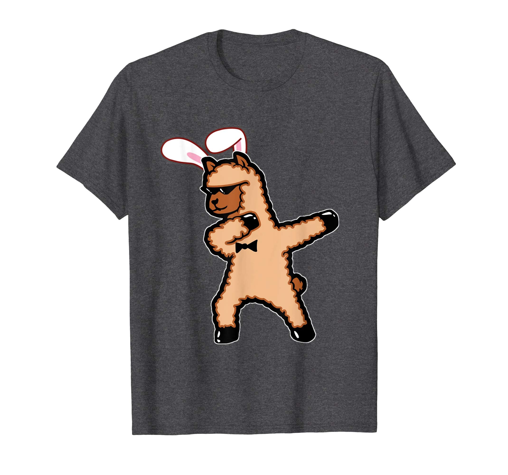 Easter Bunny Dabbing Llama Tshirt Rabbit Ears Animal Gift