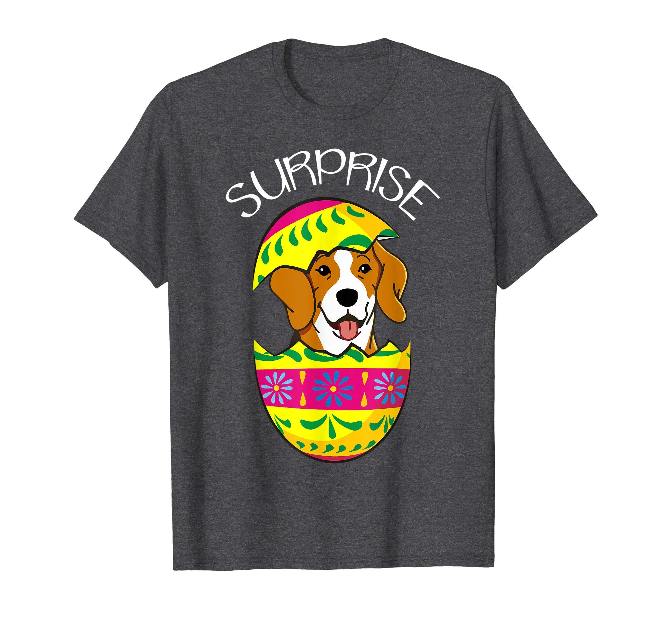 Funny Cute Puppy Beagle Hatches Easter Egg Easter T-Shirt