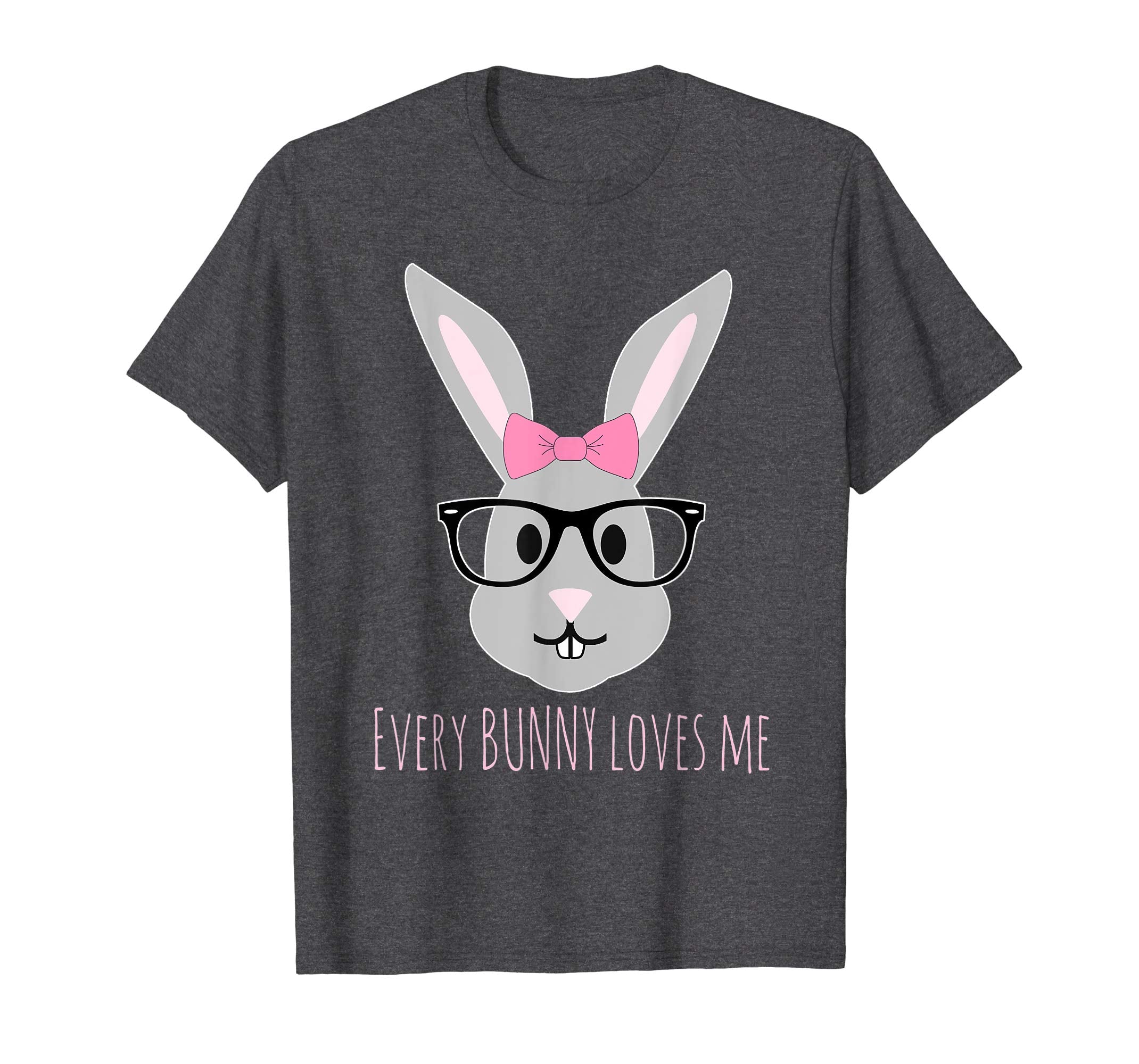 Happy Easter T-Shirt Cute Girl Bunny with Glasses TShirt