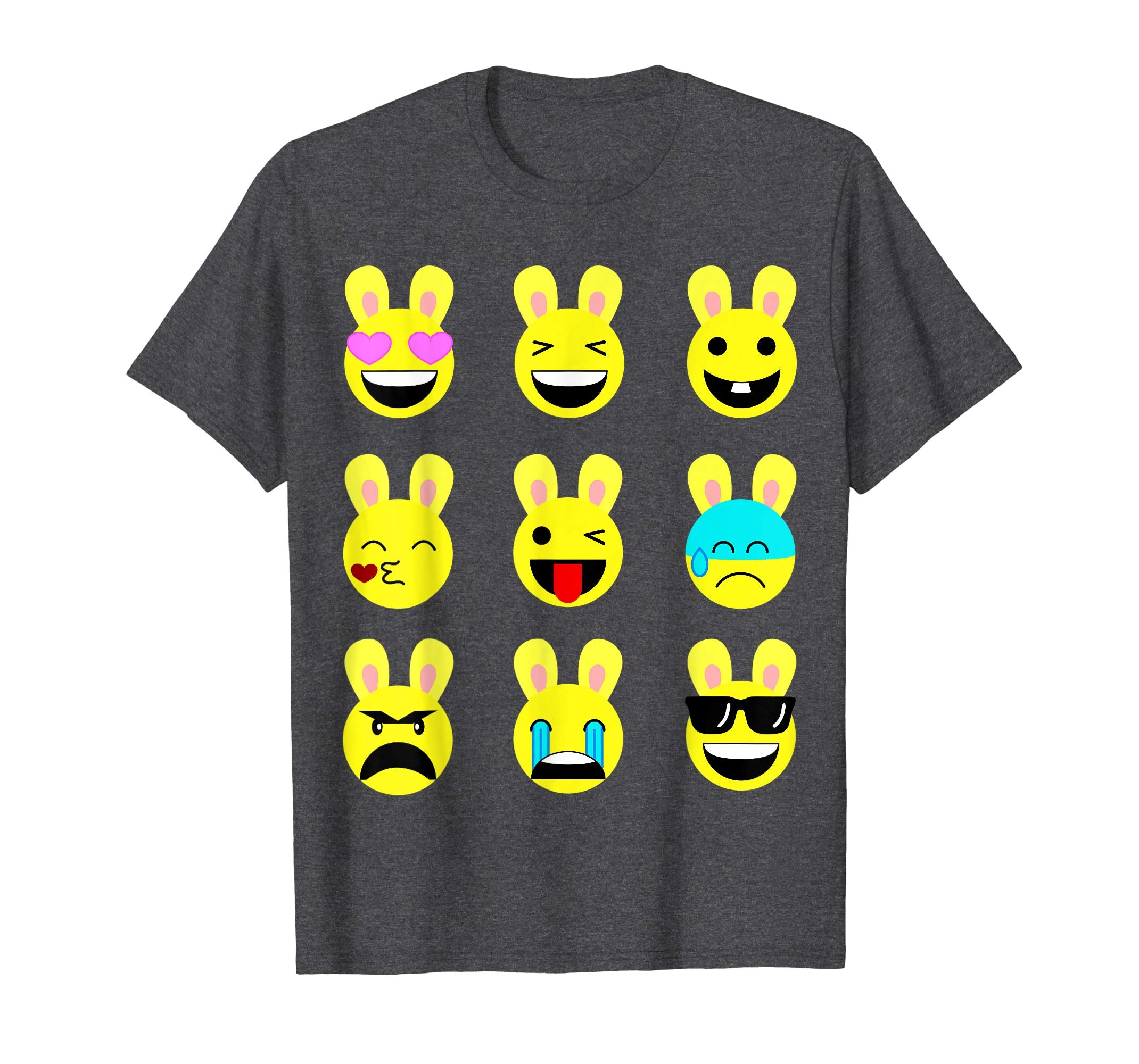 Cool Funny Emoticon Emojis Easter Bunny Tee Shirt Gift