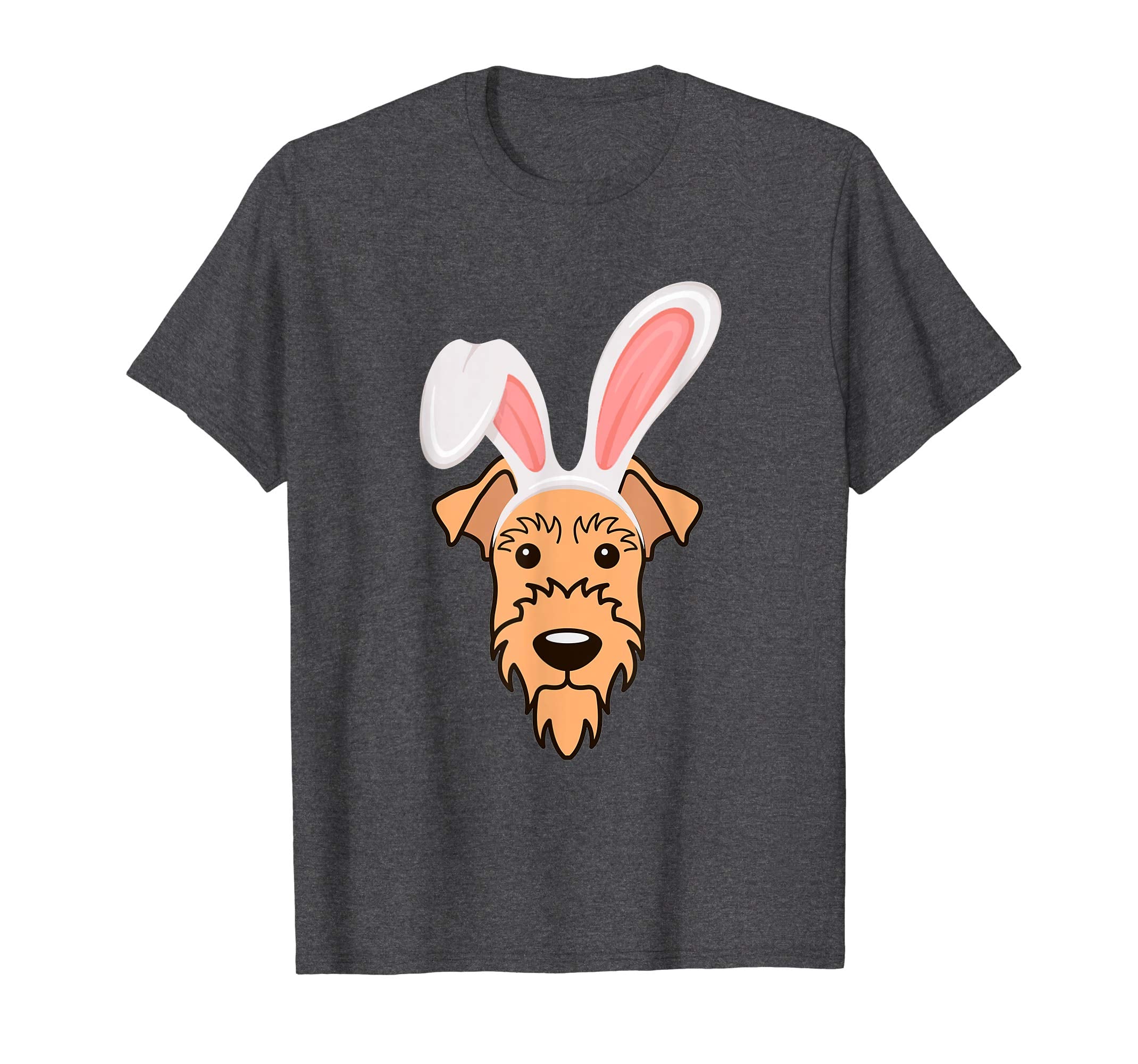 Airedale Terrier Dressed As Easter Bunny Rabbit Ears T-Shirt