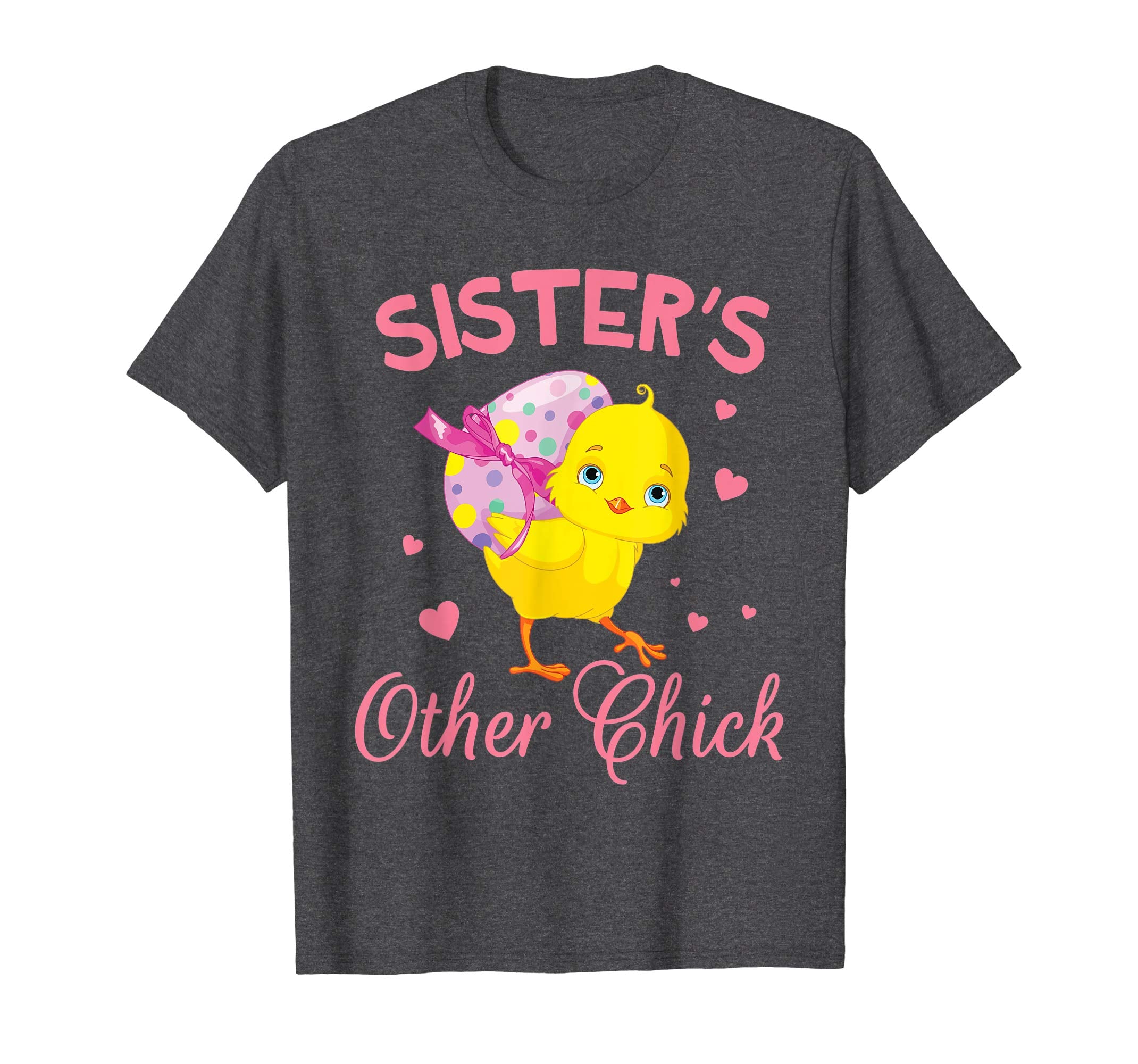 Hearts Chick With Big Easter Egg Shirt Sister's Other Chick