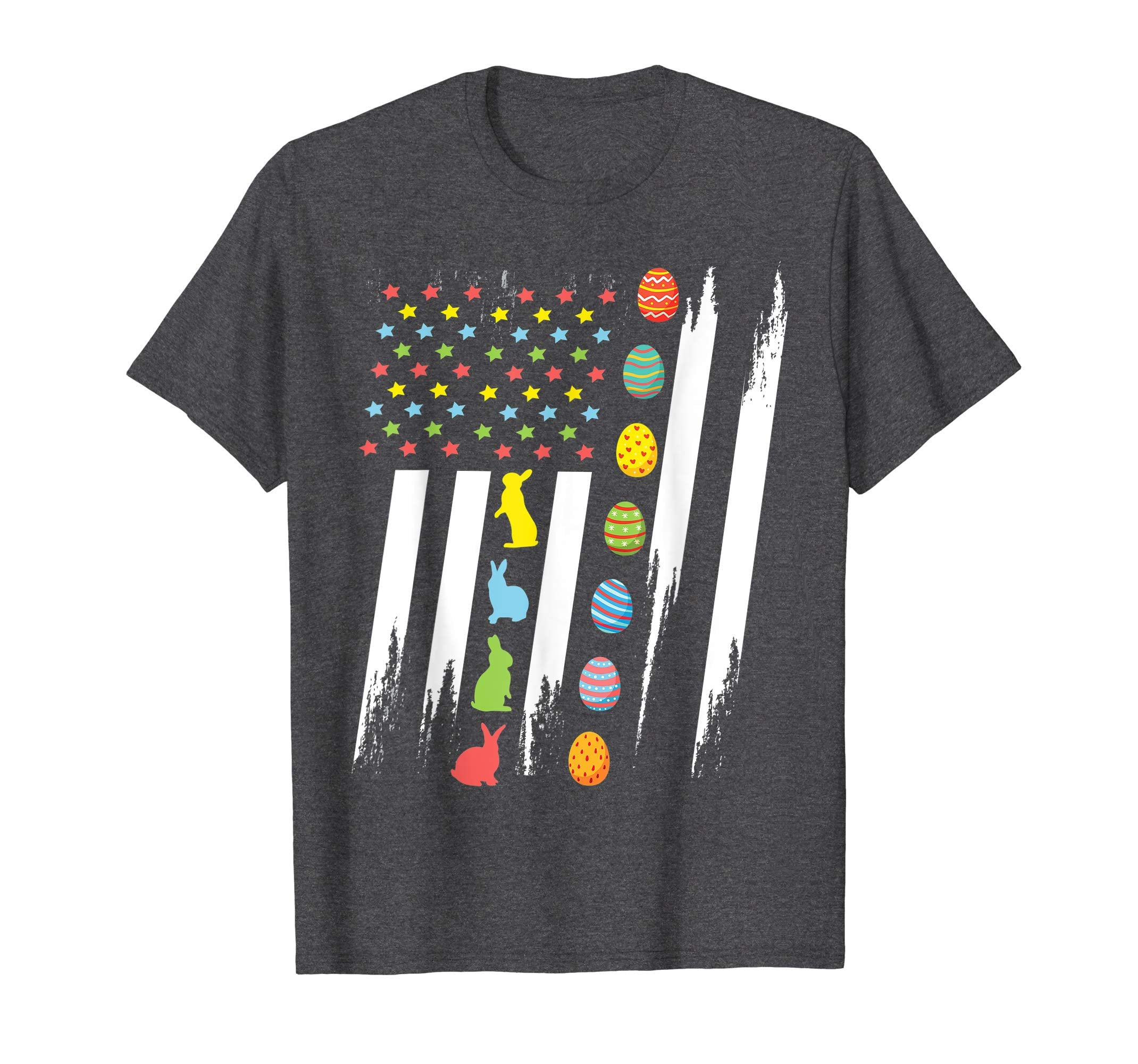 Bunnies &amp; Easter Eggs In US Flag Happy Easter Vintage Shirt