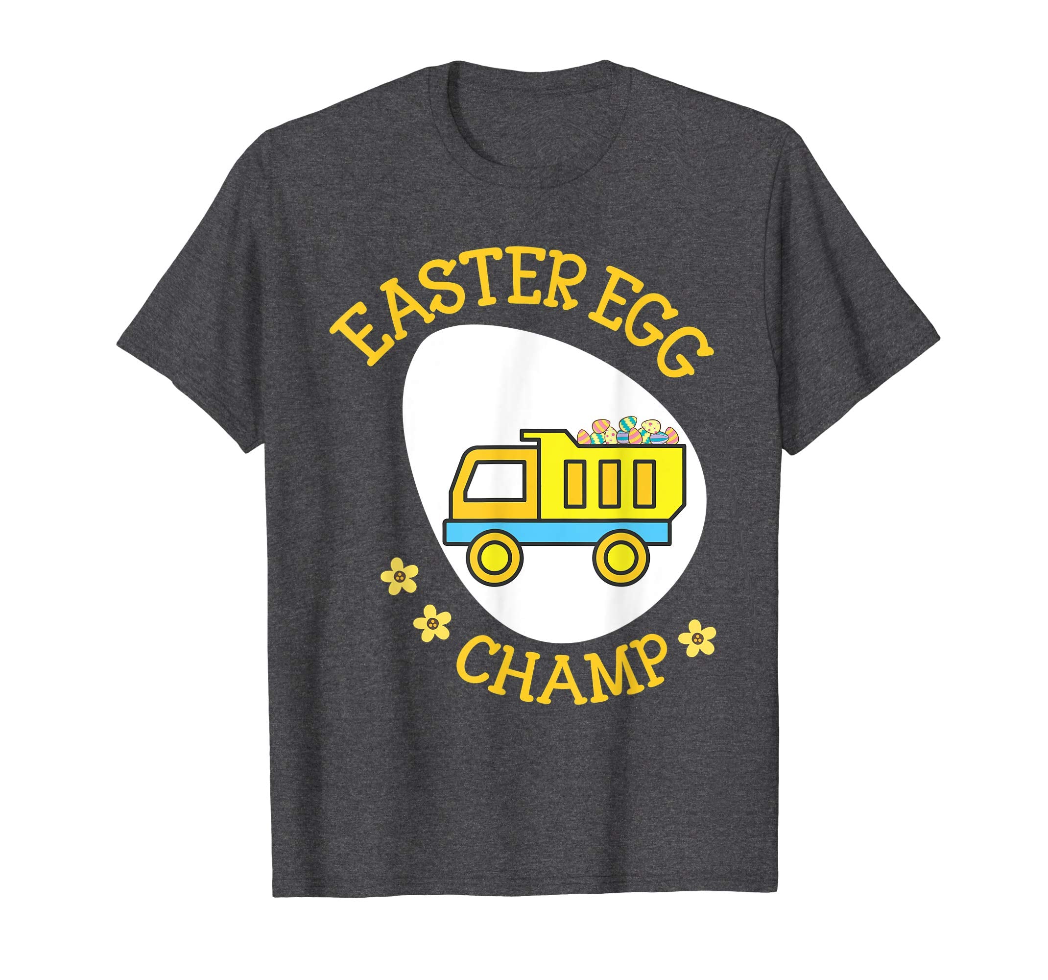 Truck Carring Easter Eggs On Big Egg Shirt Easter Egg Champ