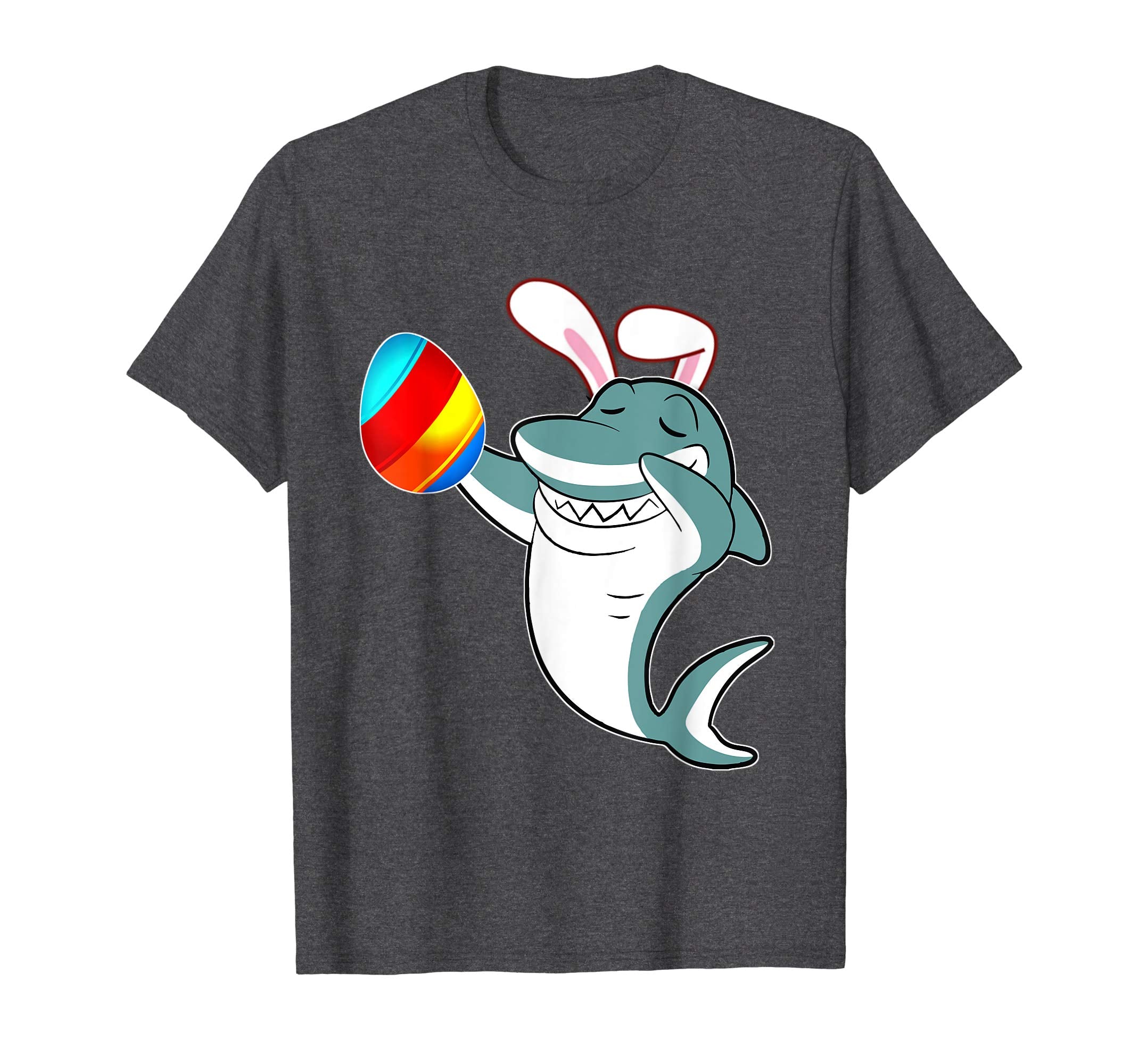 Easter Bunny Dabbing Great White Shark Tshirt Egg Ears Gift