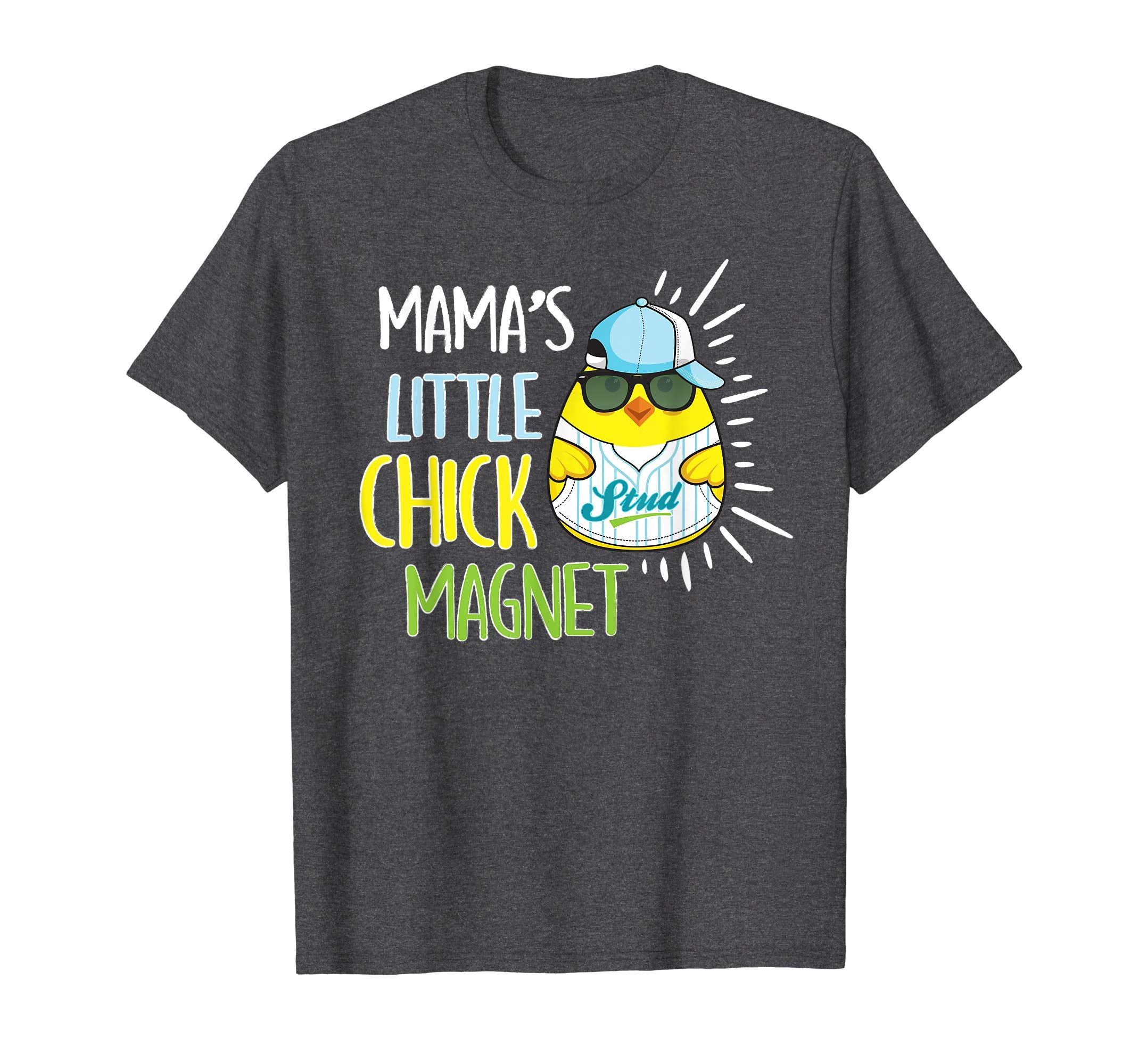 Mama's Little Chick Magnet Easter Shirt Boys Baseball Tee