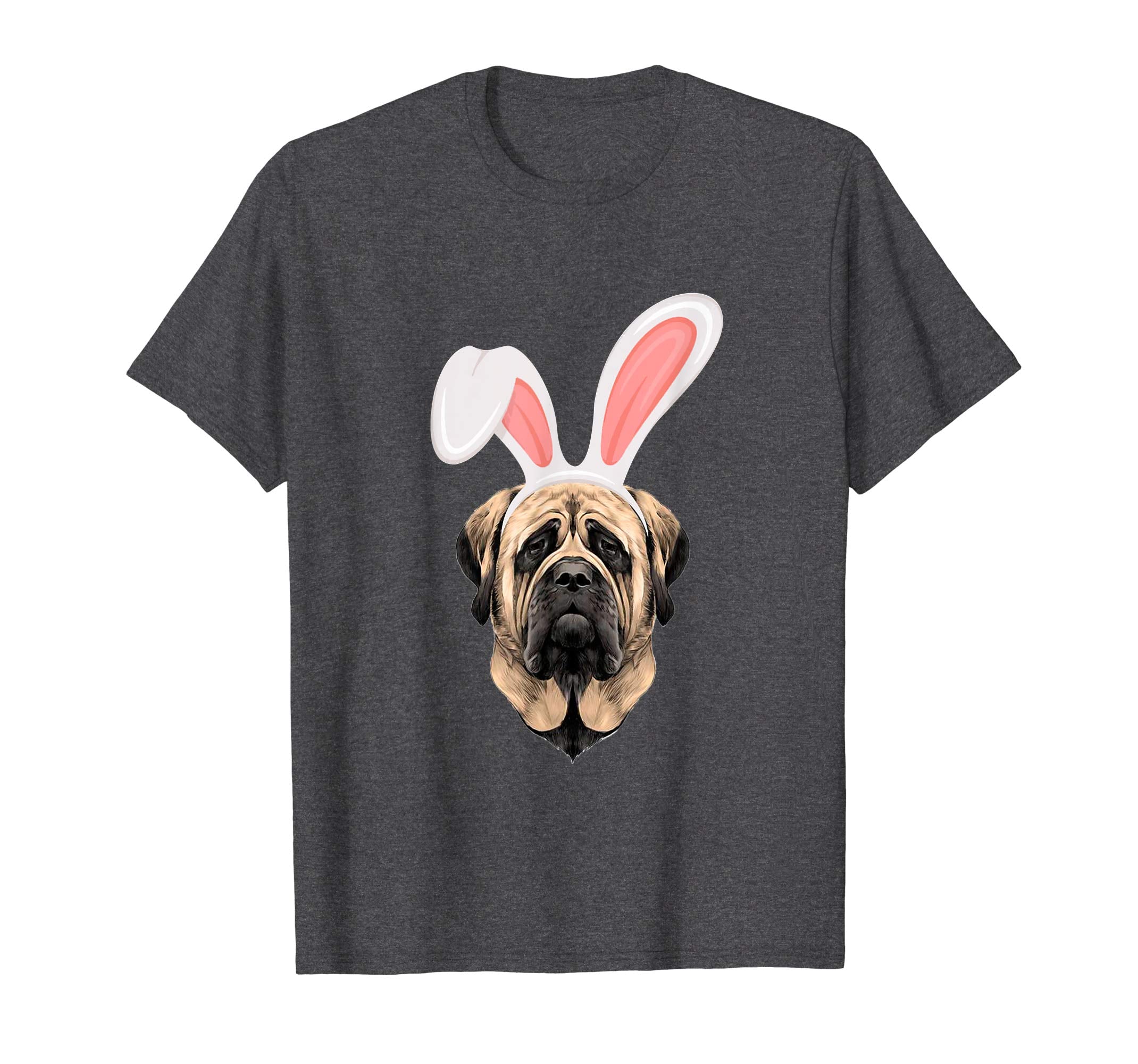 Mastiff Dressed As Easter Bunny With Rabbit Ears T-Shirt