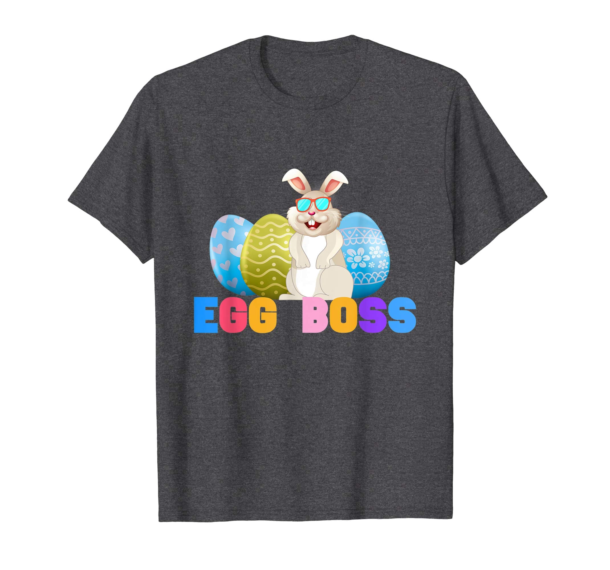 Egg Boss Easter Shirt For Kids Boys Girls Cute Easter Bunny
