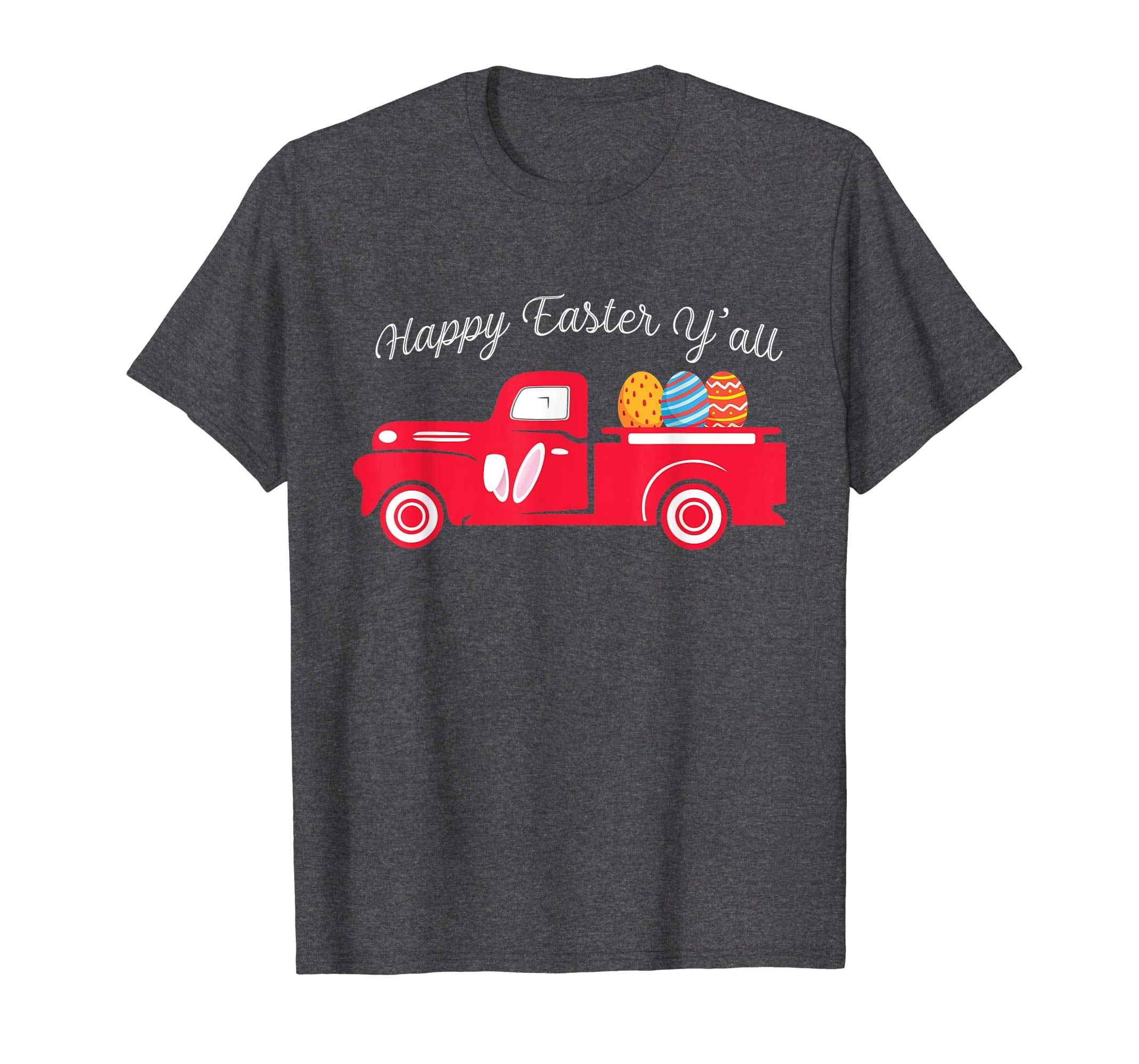 Red Old Truck Easter Bunny Ear Headband Shirt Babies Adult