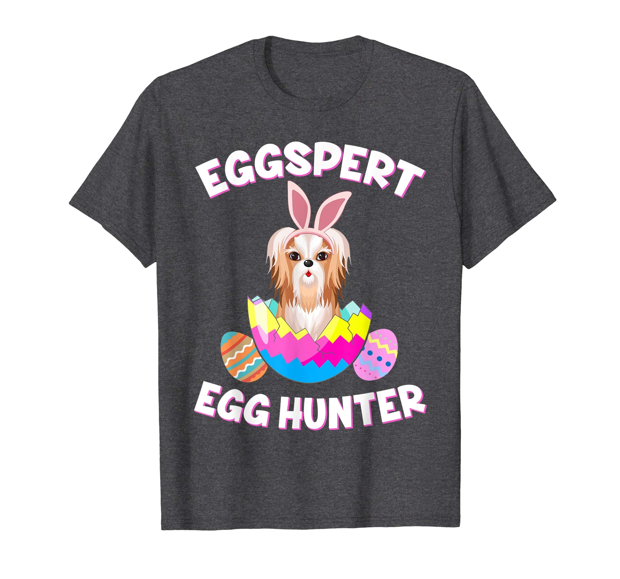 Eggspert Egg Hunter Easter Funny Shih Tzu T Shirt