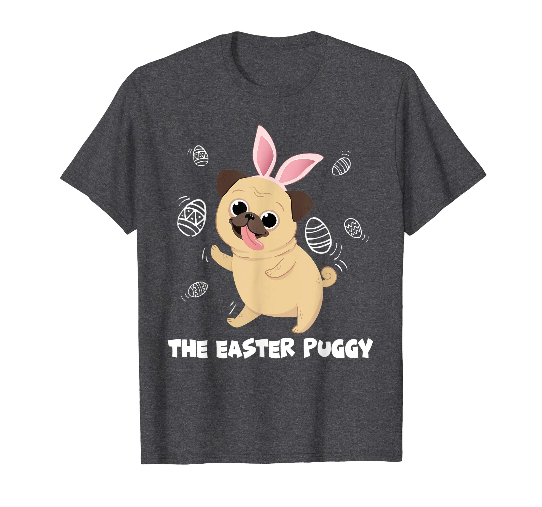 The Easter Puggy T-Shirt Funny Cute Bunny Easter Day T Shirt