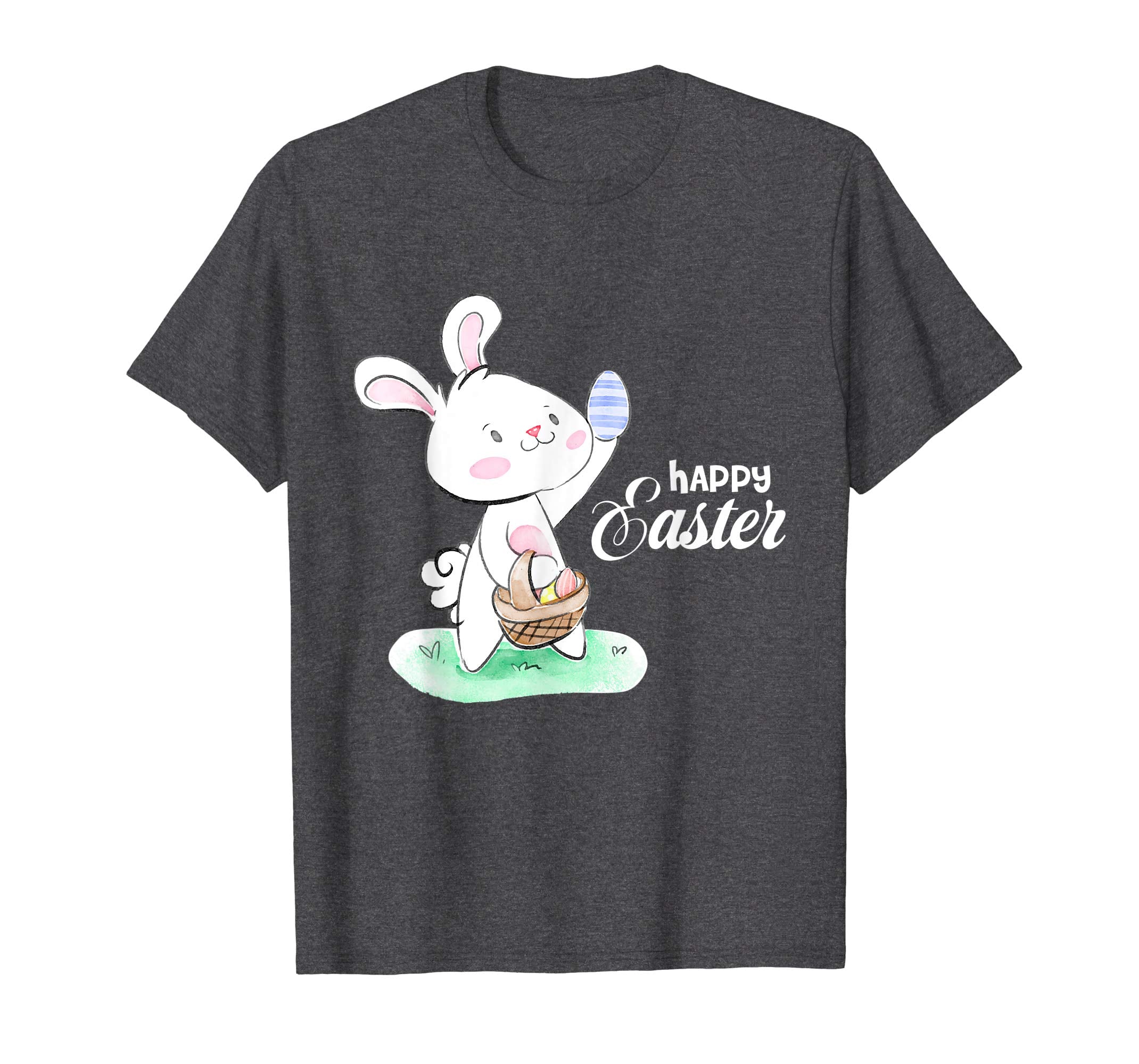 Happy Easter Real Bunny T Shirt Colorful Egg Hunt