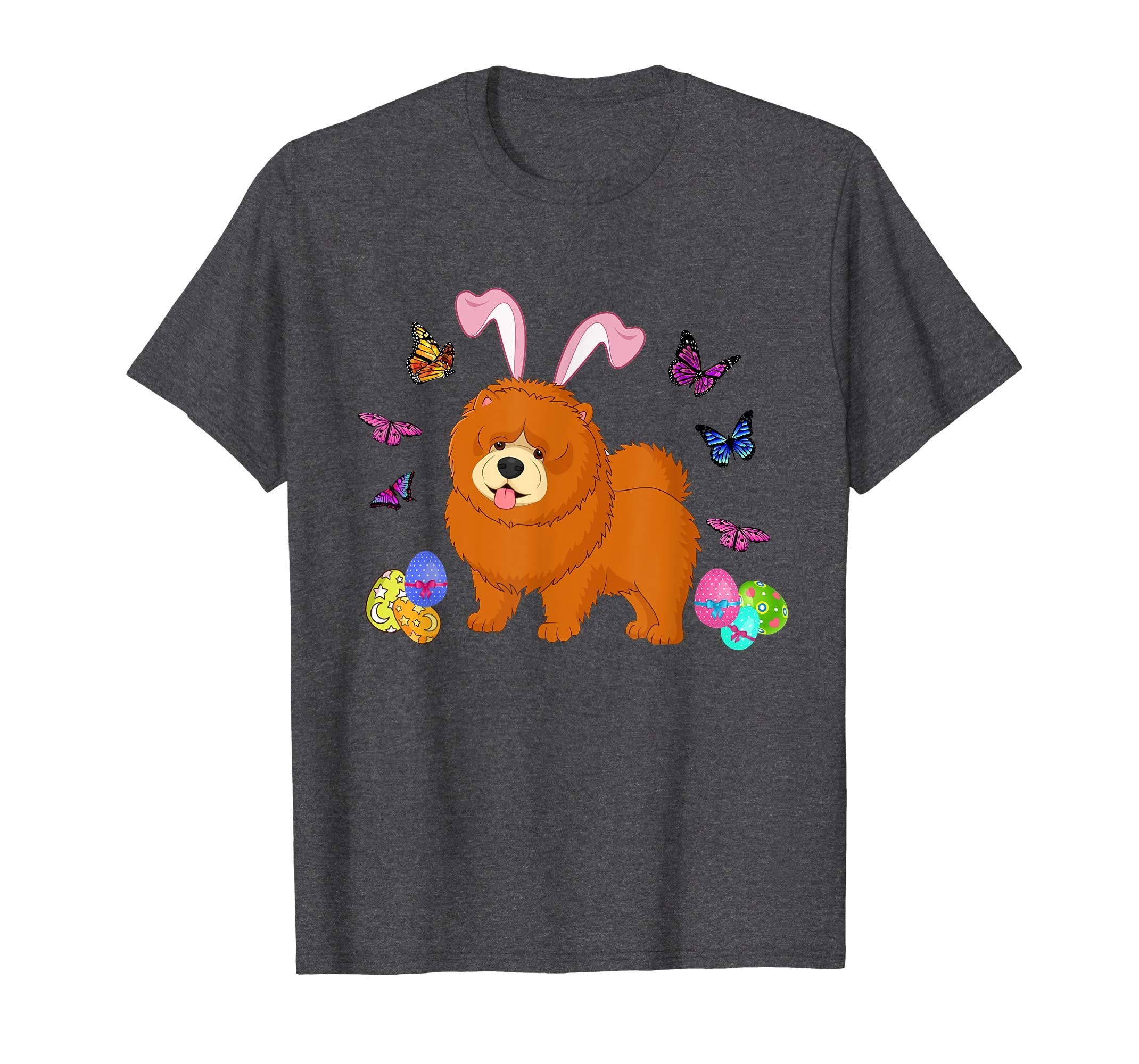 Chow Chow Bunny Rabbit Happy Easter Day T-Shirt