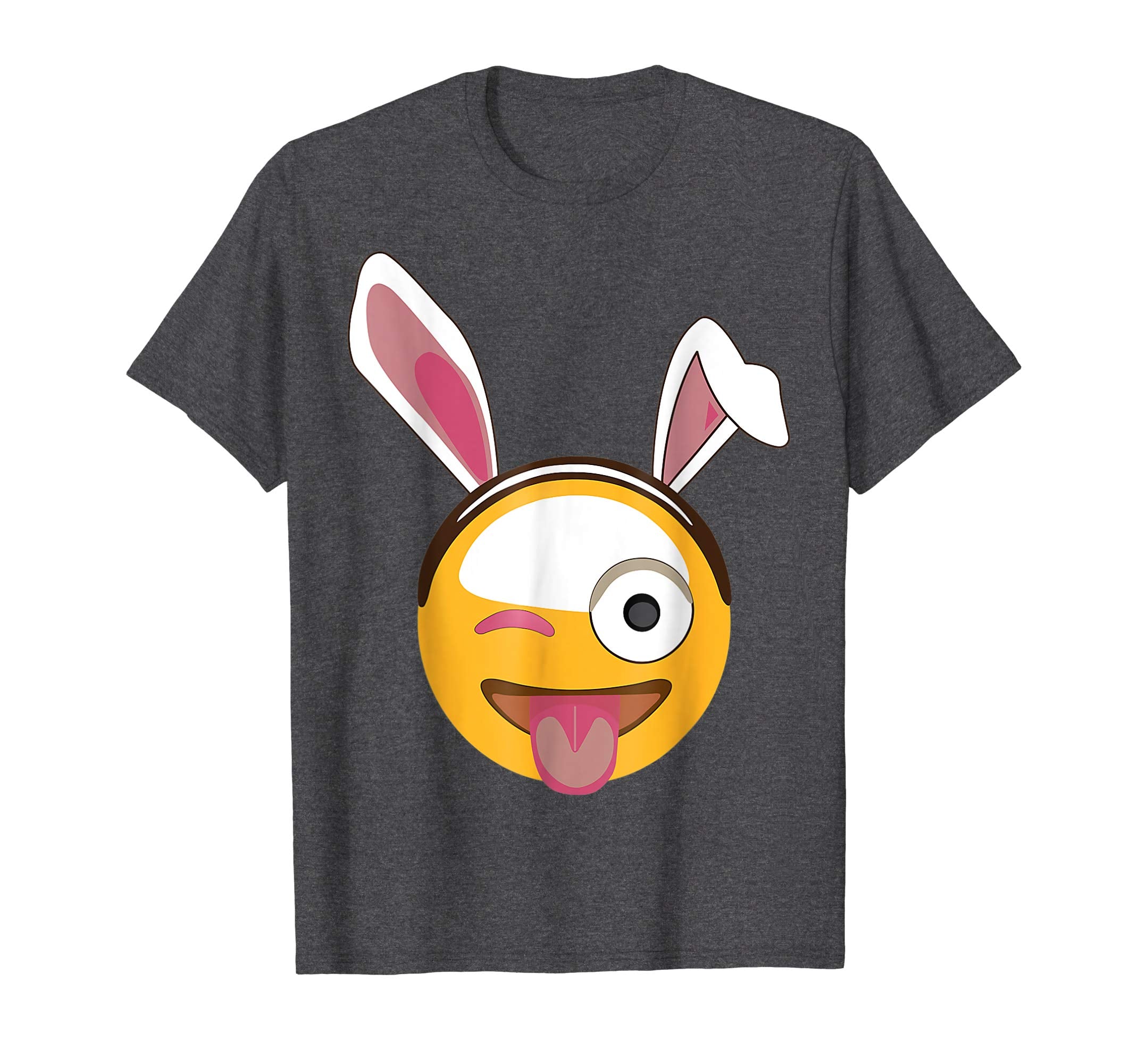Big Smile Bunny Rabbit Emotion Face Happy Easter Day Shirt