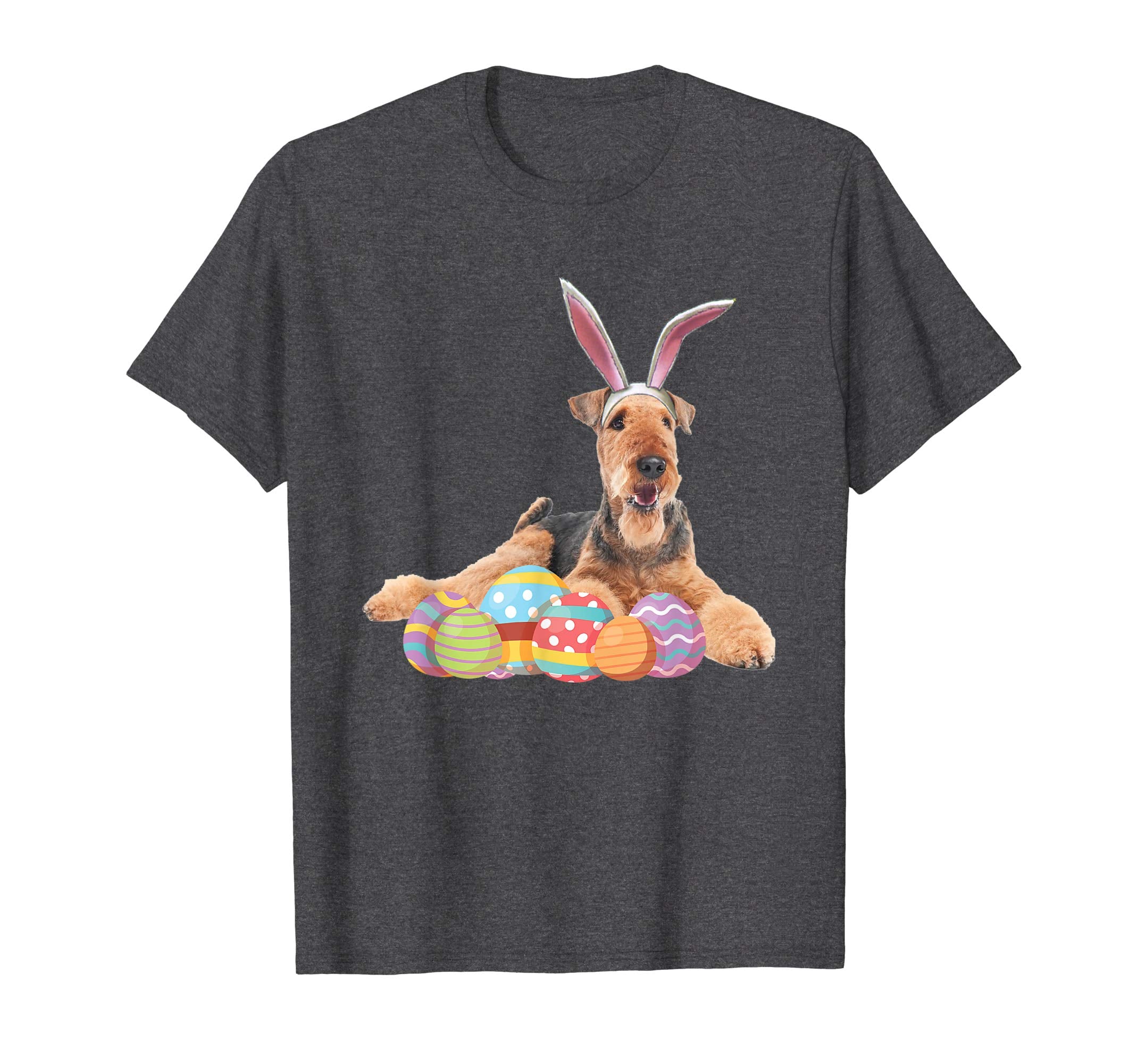 Easter Shirt Airedale Terrier Funny Bunny Ears &amp; Eggs Gift