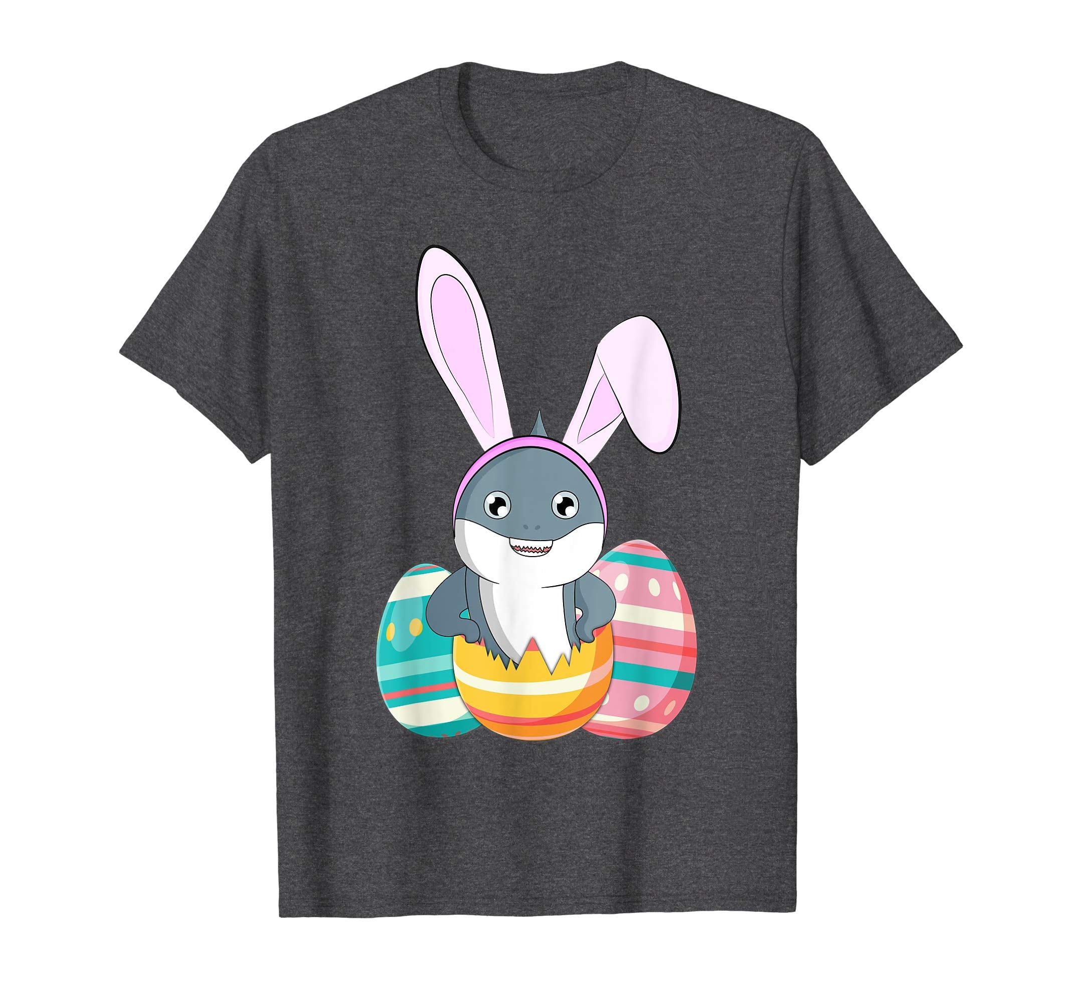 Easter For Kids Boys Girls Shark Easter Eggs T Shirt
