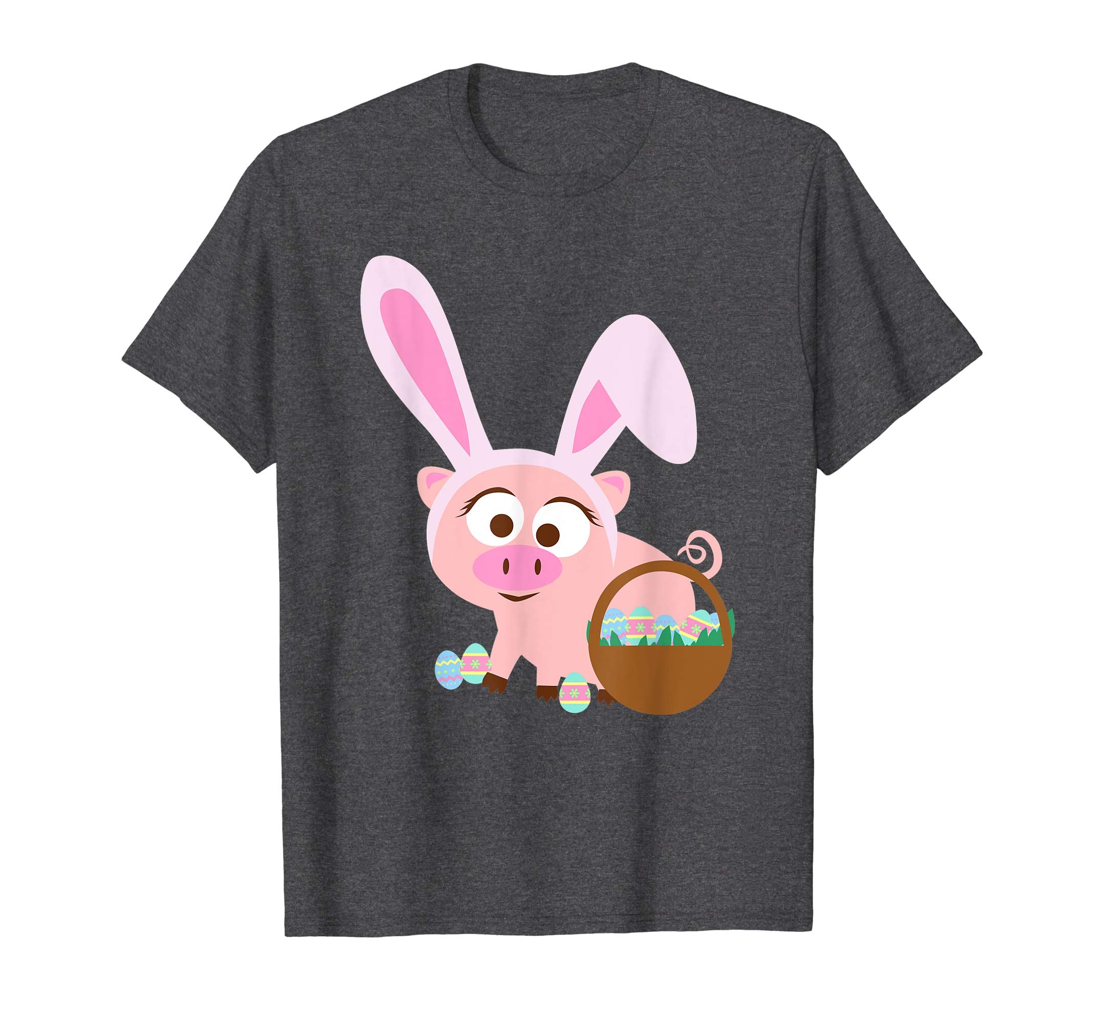 Happy Pig Bunny Ears Easter Eggs for Men Women Kids T Shirt