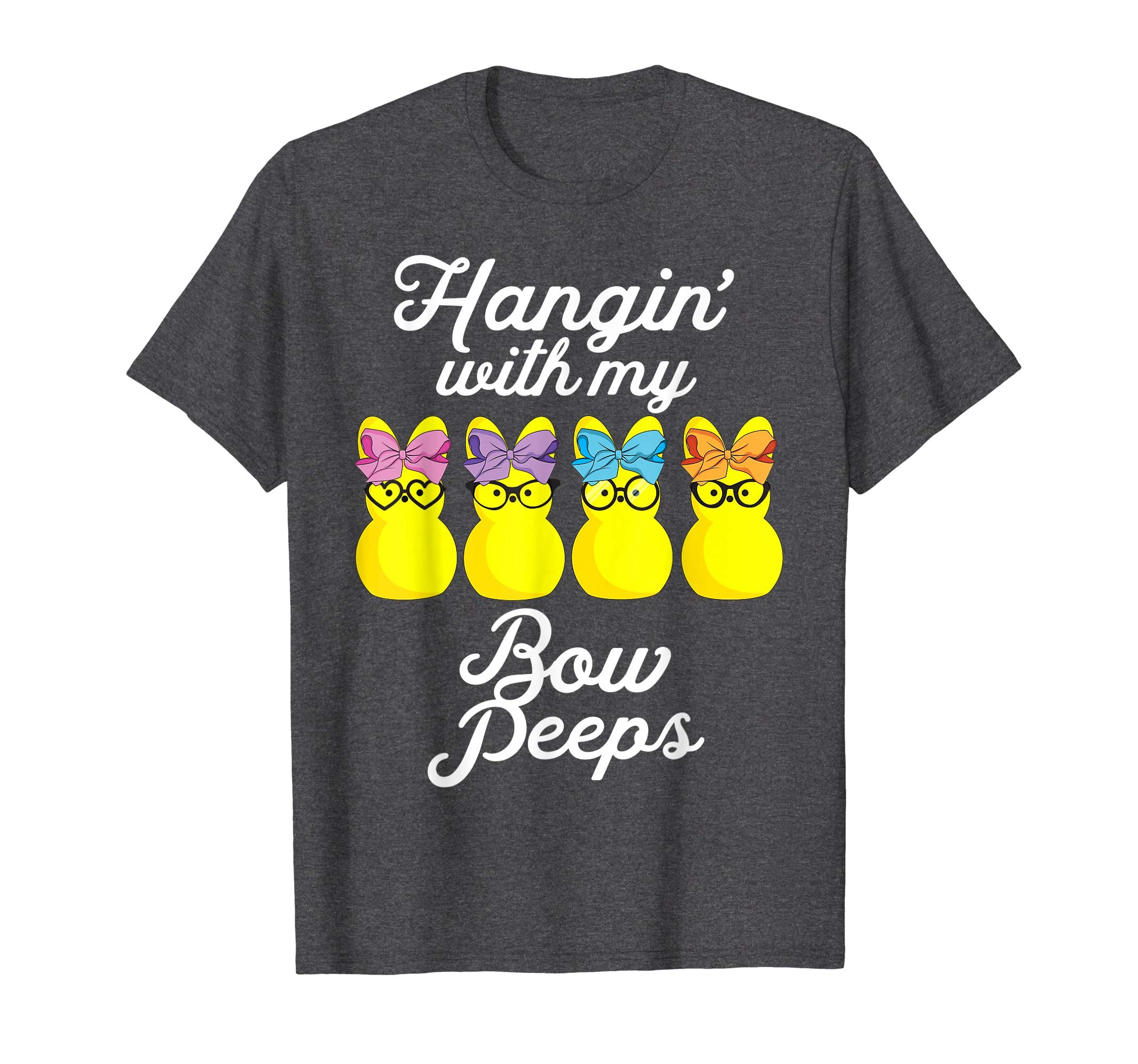 Hanging with my Bow Peeps Shirt Cute Girls Easter Egg tshirt