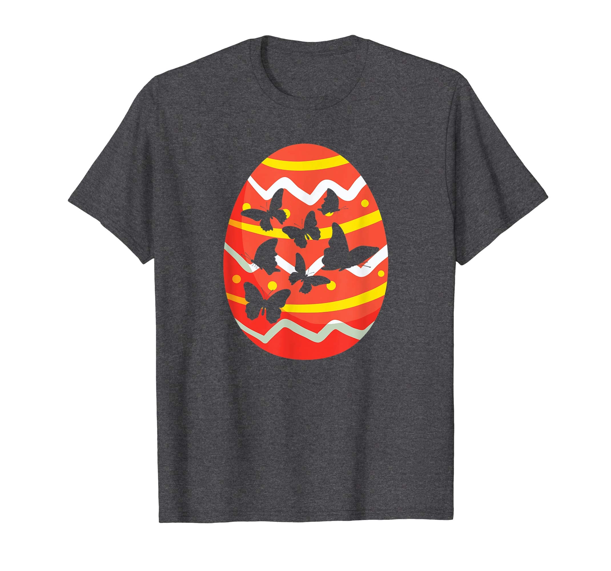 Happy Butterflies Easter Egg Bunny Shirt for Kids Boys Girls
