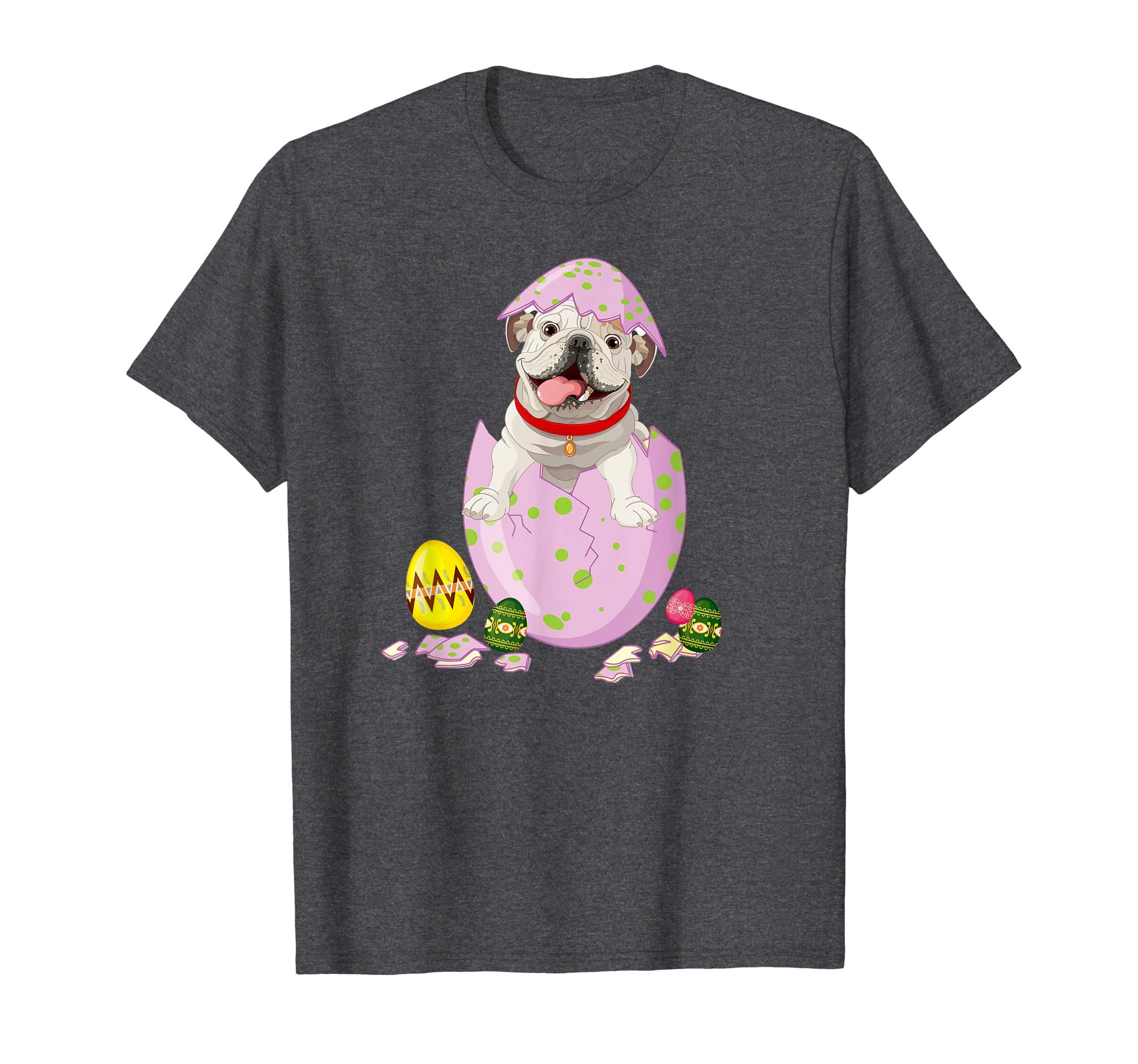 English Bulldog in Easter Egg Tshirt Easter gift for kids